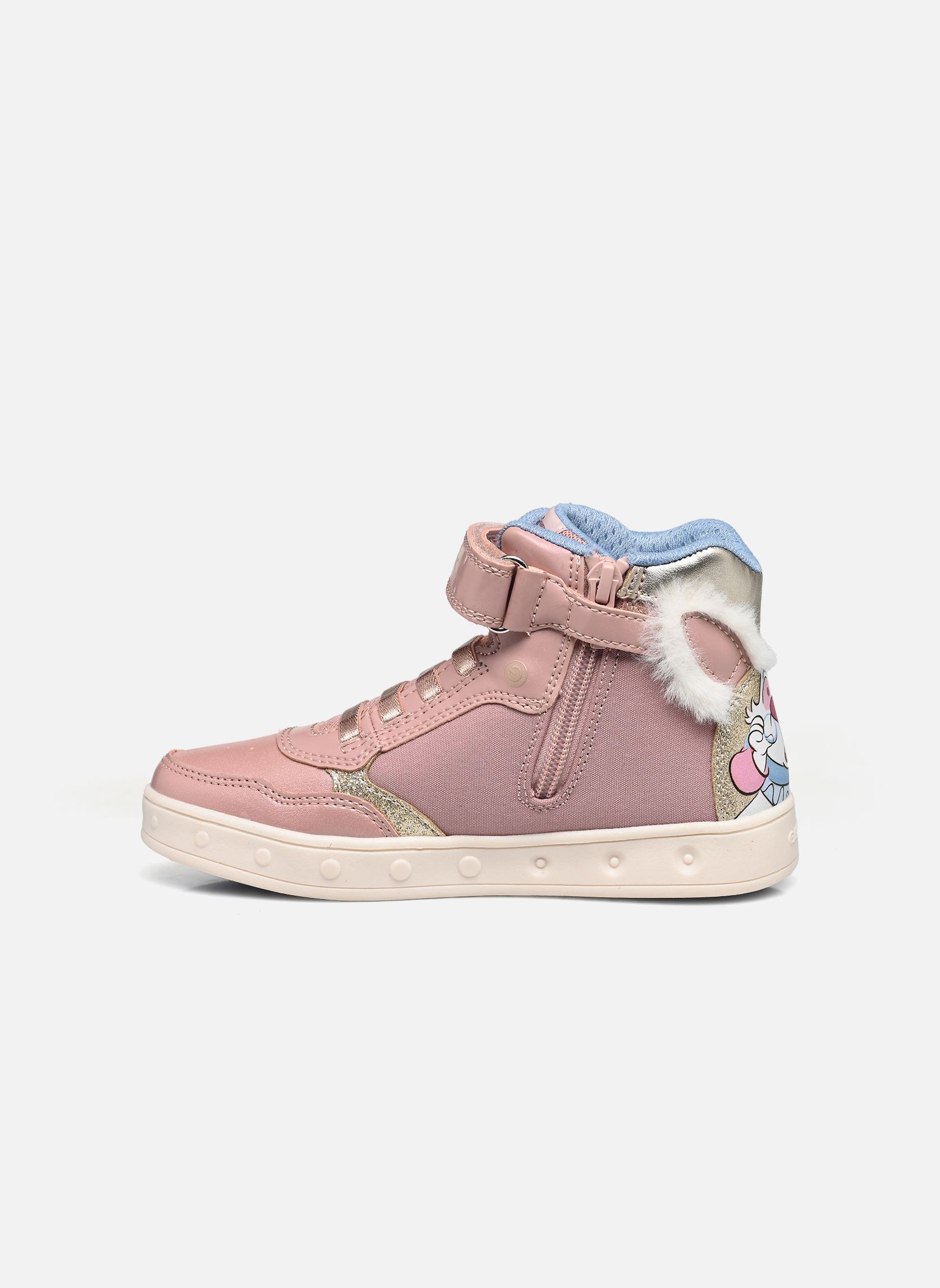 Baskets hautes J SKYLIN GIRL fille rose Geox Baskets hautes J SKYLIN GIRL fille rose Lt Rose/Platinum