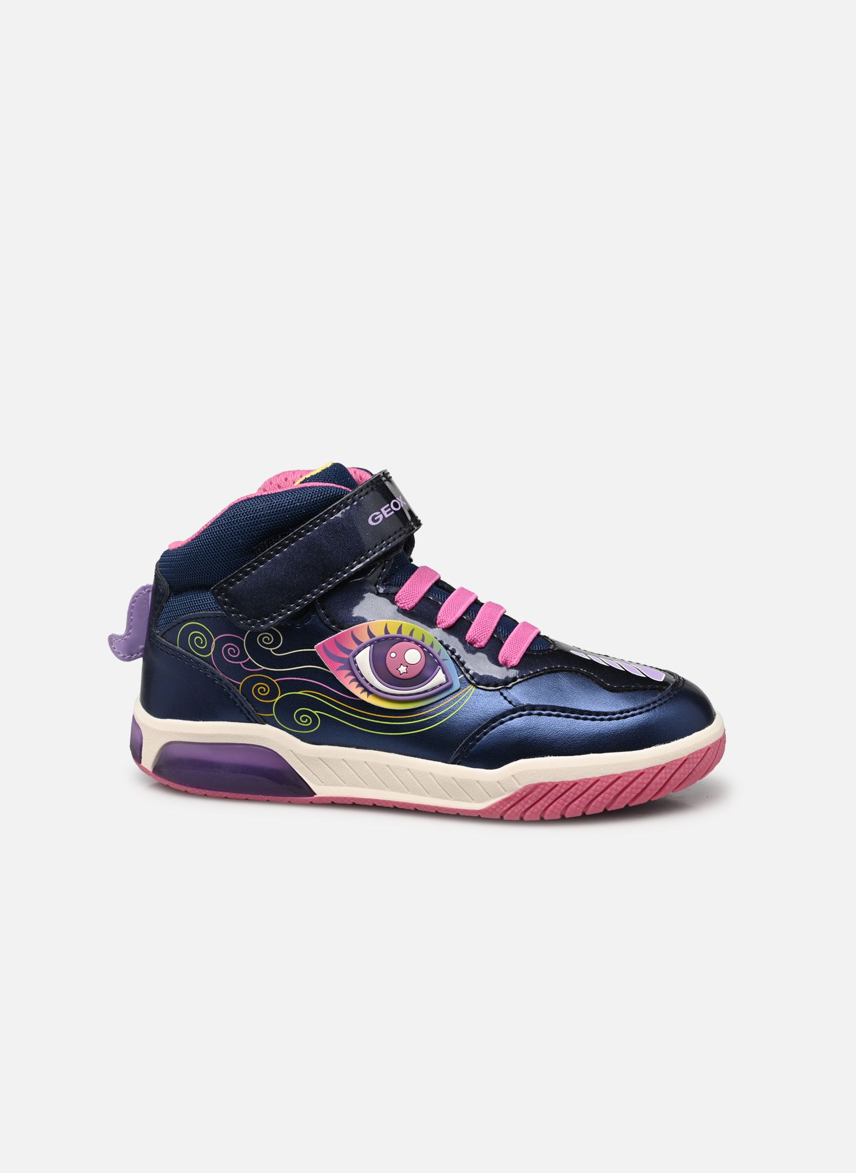 Knöchelhohe Sneaker J INEK GIRL mädchen blau Geox Knöchelhohe Sneaker J INEK GIRL mädchen blau Navy/multicolor