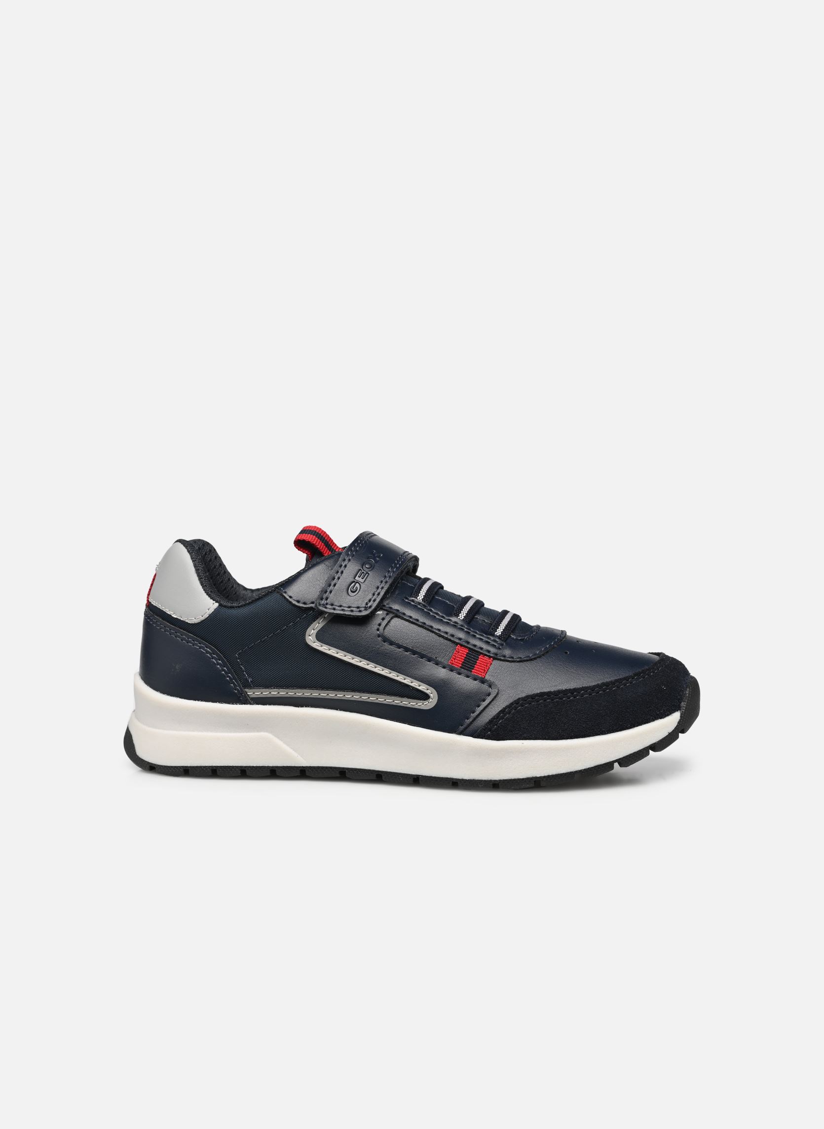 Niedrige Sneaker J BRIEZEE BOY jungen blau Geox Niedrige Sneaker J BRIEZEE BOY jungen blau BLEU MAR/ROUGE FONCÉ