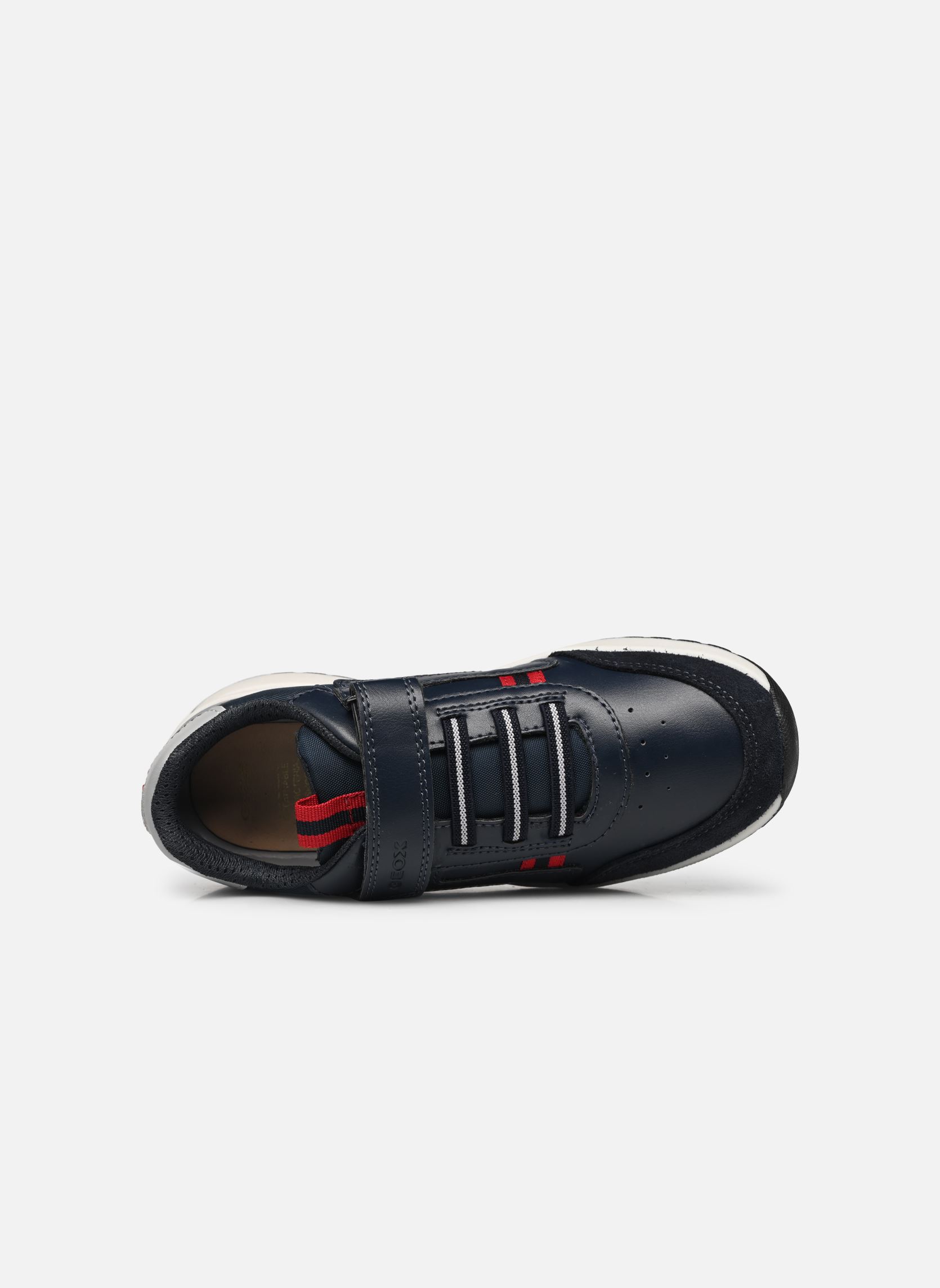 Niedrige Sneaker J BRIEZEE BOY jungen blau Geox Niedrige Sneaker J BRIEZEE BOY jungen blau BLEU MAR/ROUGE FONCÉ