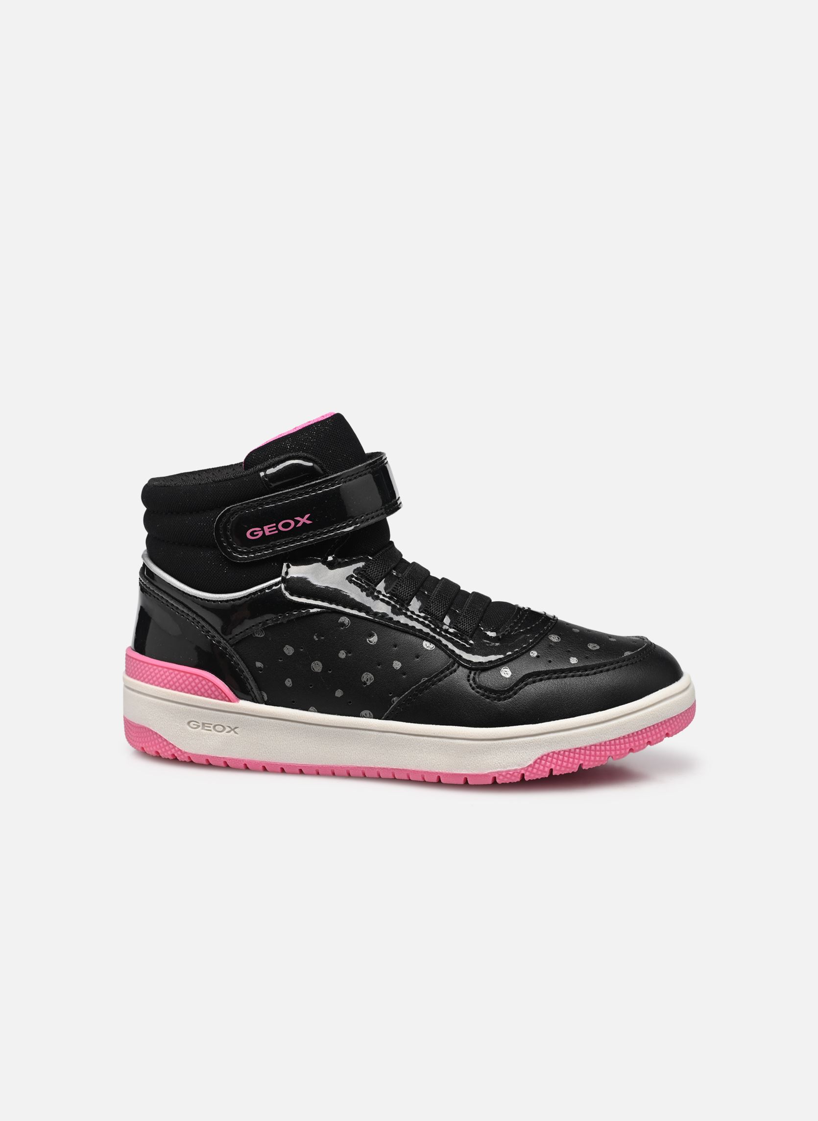 Sneakers alte J WASHIBA GIRL bambina nero Geox Sneakers alte J WASHIBA GIRL bambina nero noir/fuchsia