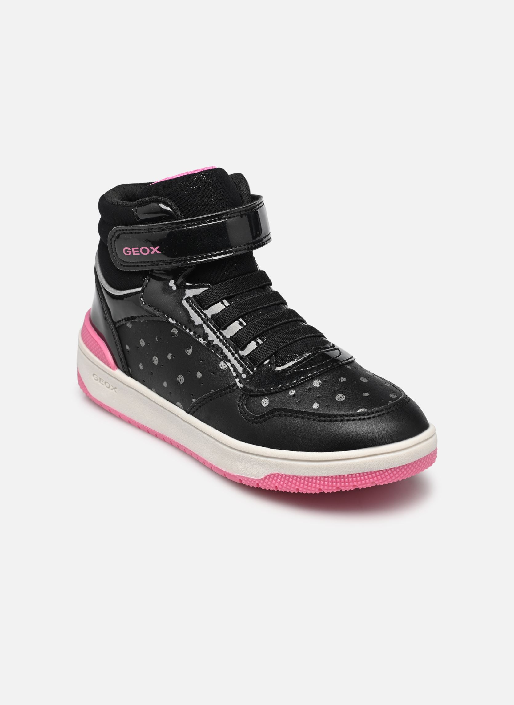 Sneakers alte J WASHIBA GIRL bambina nero Geox Sneakers alte J WASHIBA GIRL bambina nero noir/fuchsia