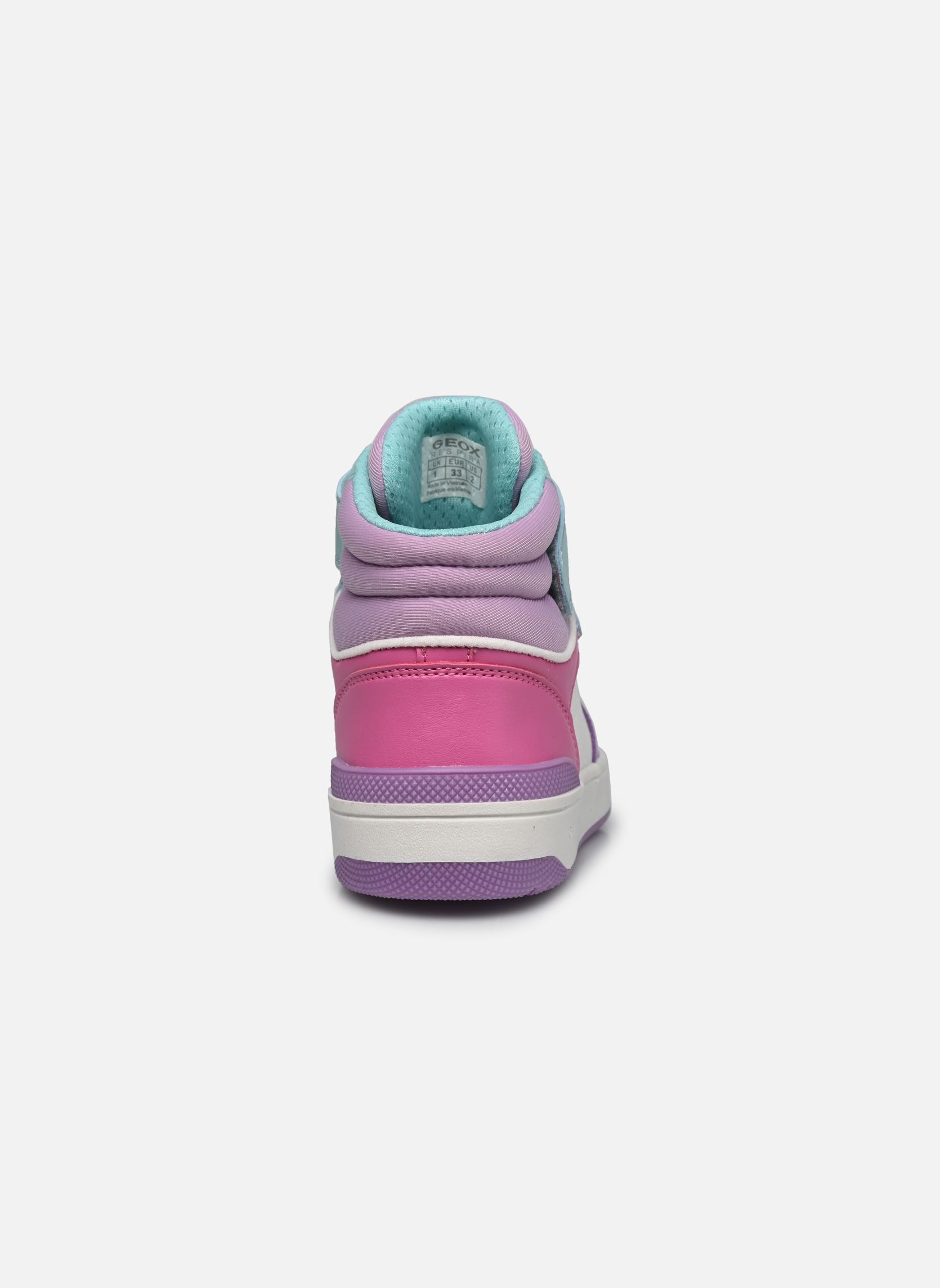 Knöchelhohe Sneaker J WASHIBA GIRL mädchen mehrfarbig Geox Knöchelhohe Sneaker J WASHIBA GIRL mädchen mehrfarbig LILAC/AQUA