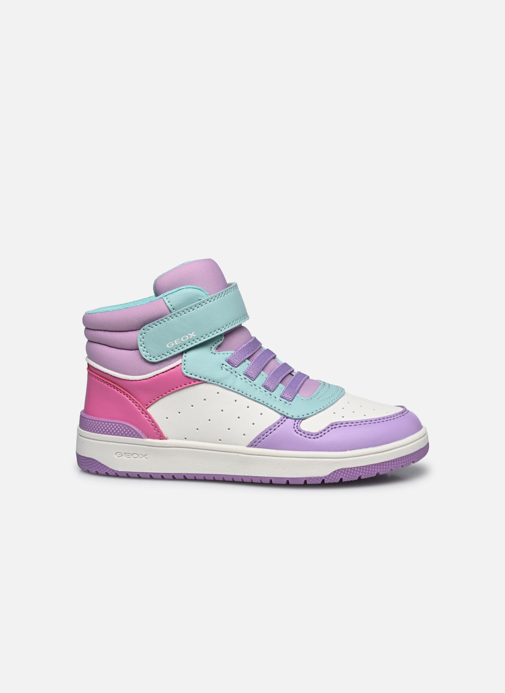 Knöchelhohe Sneaker J WASHIBA GIRL mädchen mehrfarbig Geox Knöchelhohe Sneaker J WASHIBA GIRL mädchen mehrfarbig LILAC/AQUA