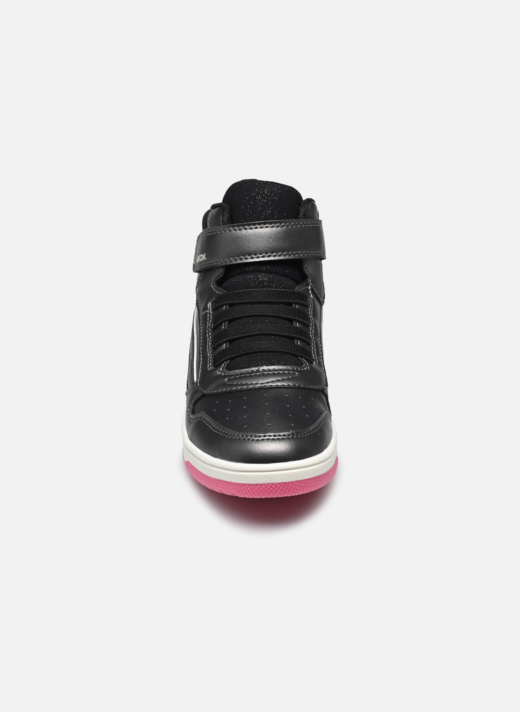 Knöchelhohe Sneaker J WASHIBA GIRL mädchen grau Geox Knöchelhohe Sneaker J WASHIBA GIRL mädchen grau DK GREY/FUCHSIA
