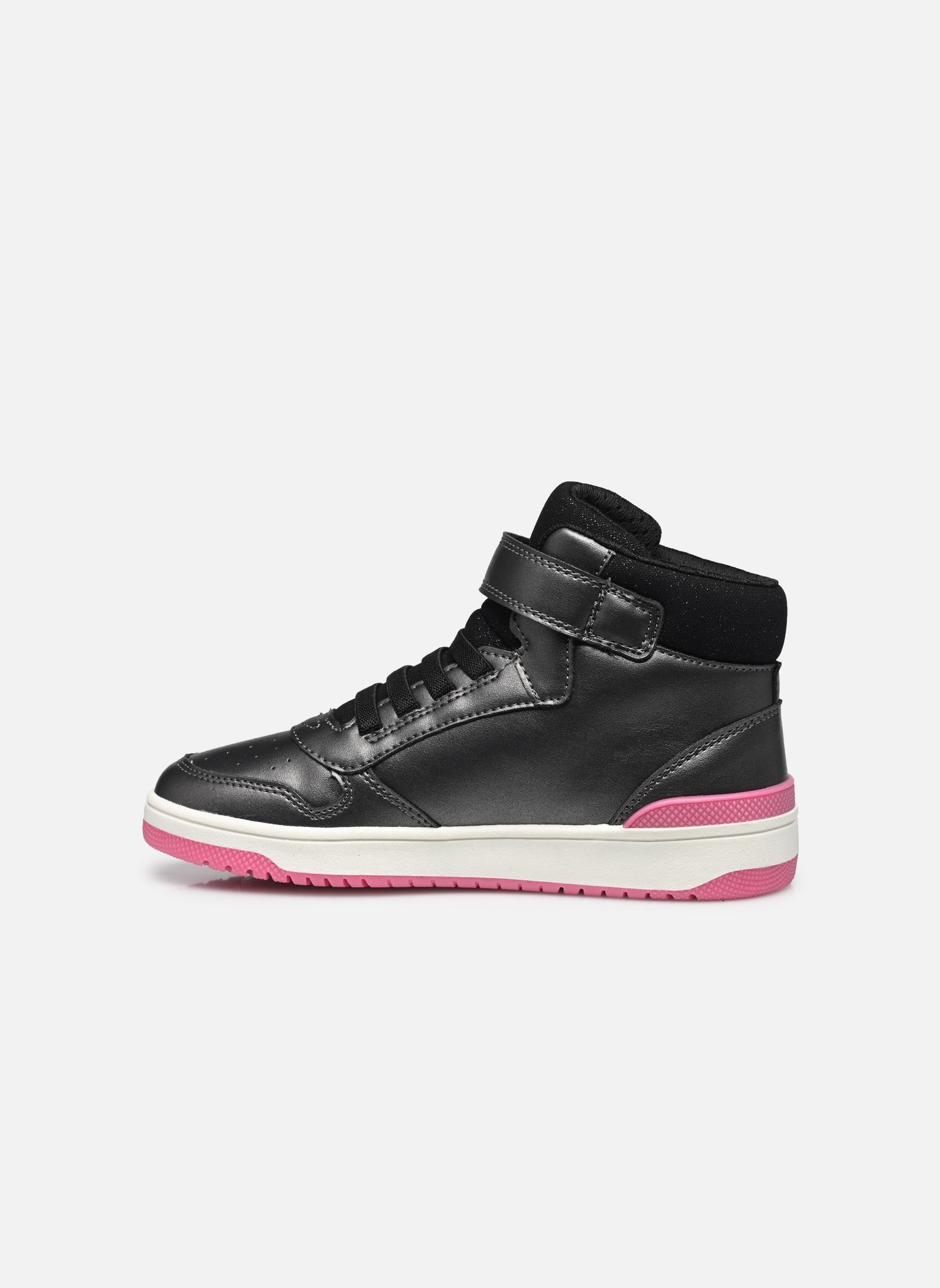 Knöchelhohe Sneaker J WASHIBA GIRL mädchen grau Geox Knöchelhohe Sneaker J WASHIBA GIRL mädchen grau DK GREY/FUCHSIA