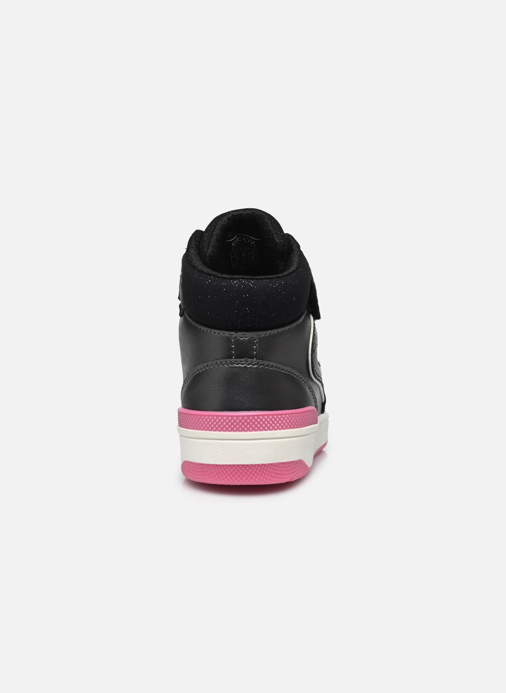 Knöchelhohe Sneaker J WASHIBA GIRL mädchen grau Geox Knöchelhohe Sneaker J WASHIBA GIRL mädchen grau DK GREY/FUCHSIA