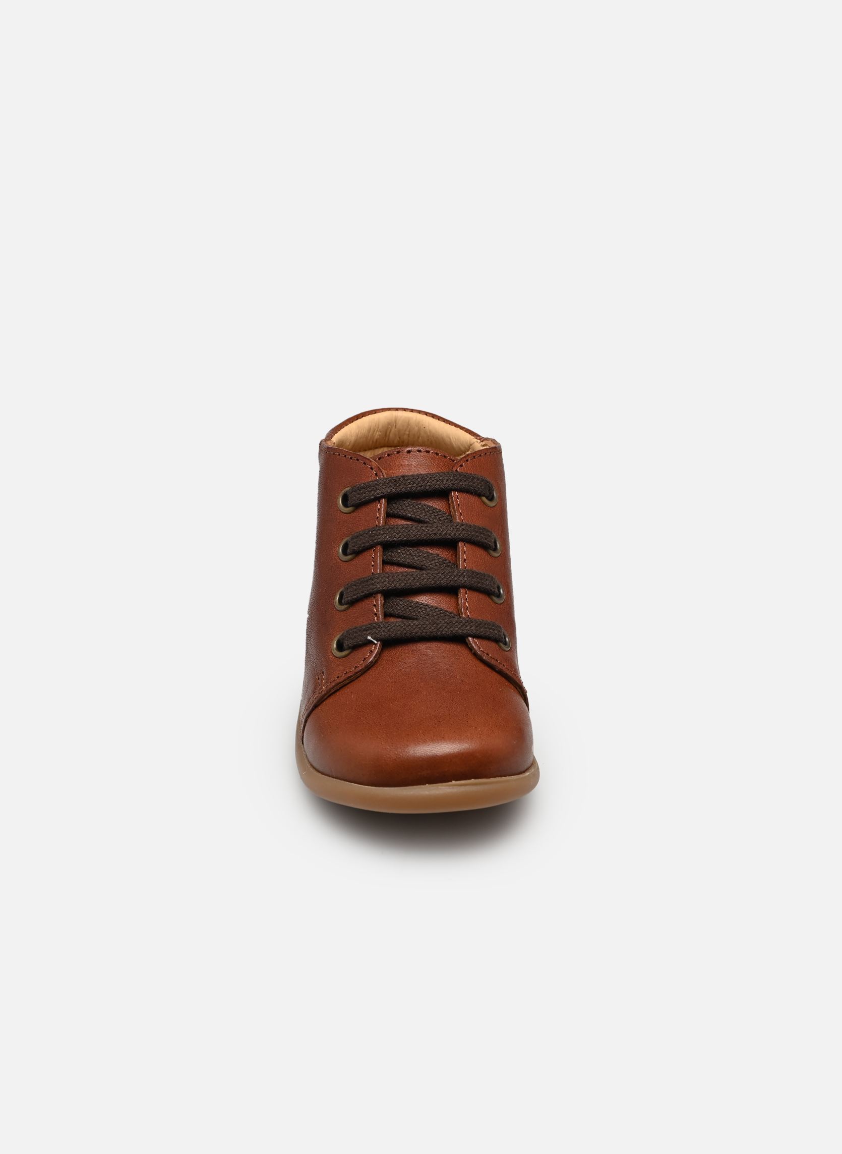 Schuhe für die ersten Schritte Stand-Up Bottine jungen braun Pom d Api Schuhe für die ersten Schritte Stand-Up Bottine jungen braun BROWN