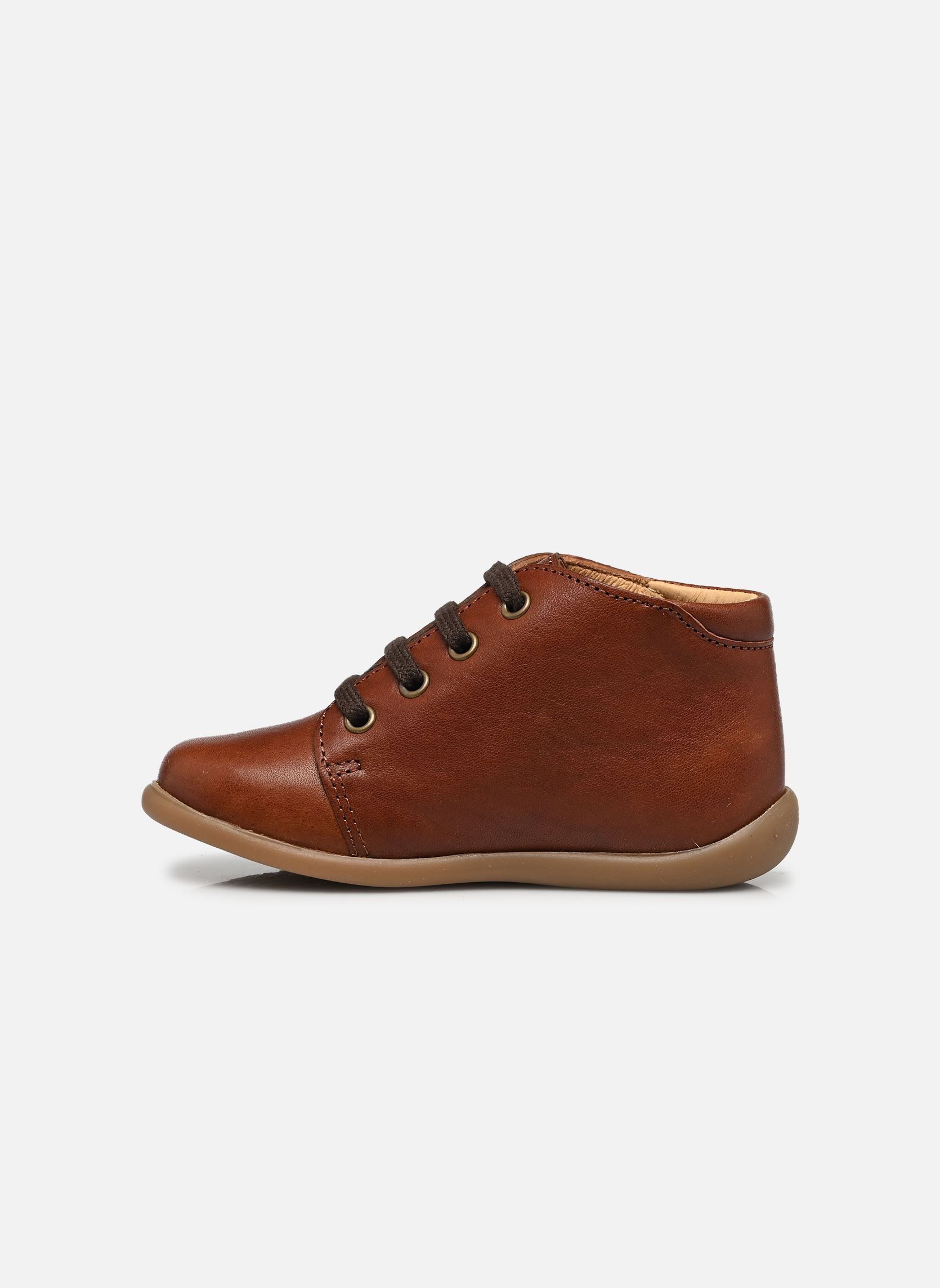 Schuhe für die ersten Schritte Stand-Up Bottine jungen braun Pom d Api Schuhe für die ersten Schritte Stand-Up Bottine jungen braun BROWN