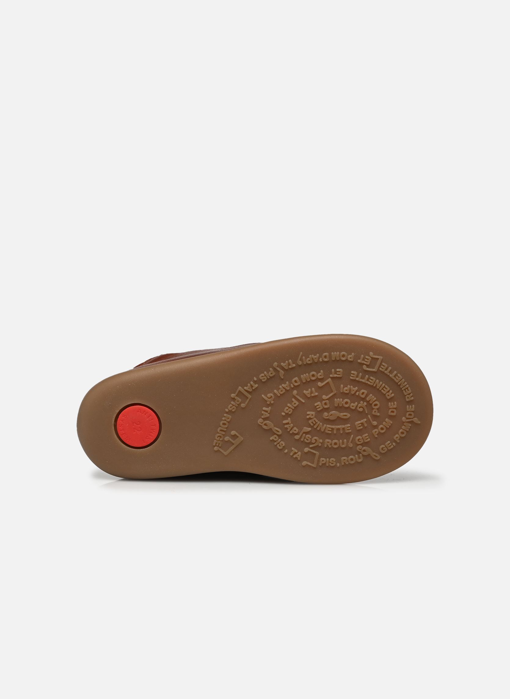 Schuhe für die ersten Schritte Stand-Up Bottine jungen braun Pom d Api Schuhe für die ersten Schritte Stand-Up Bottine jungen braun BROWN