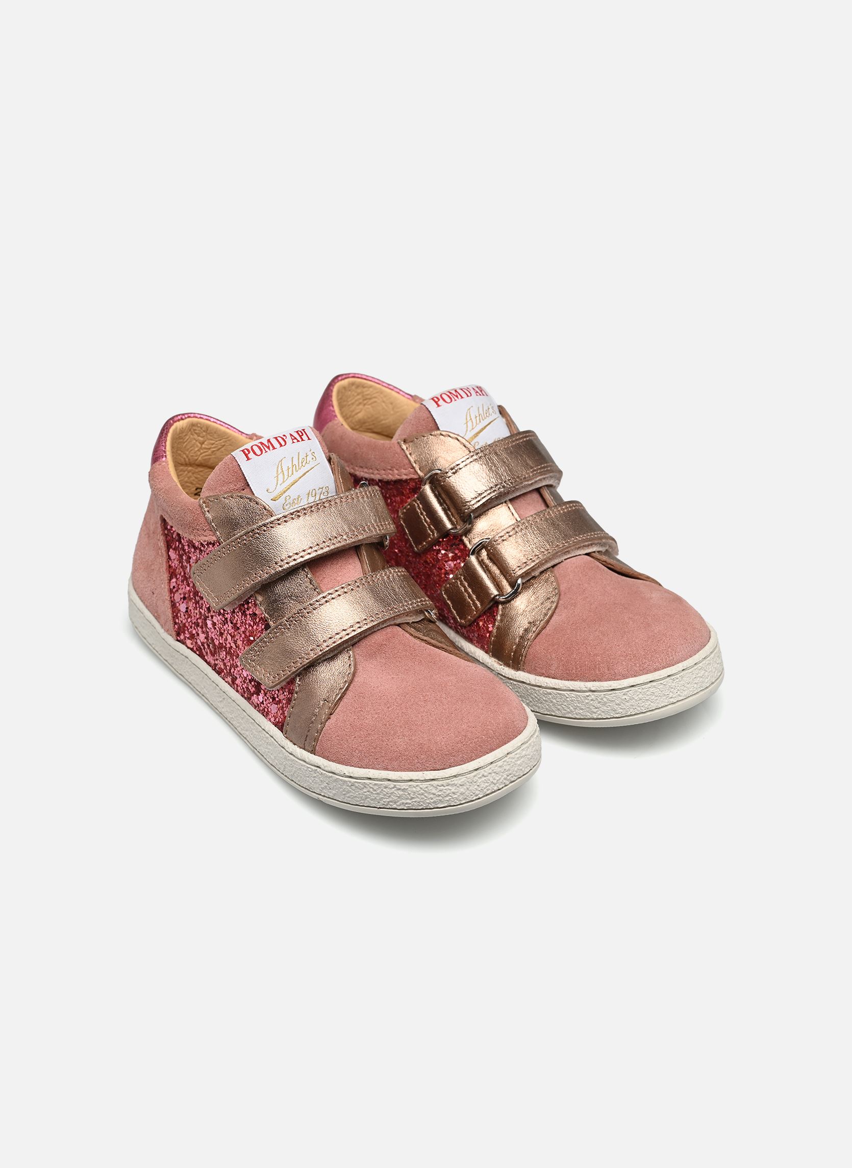 Baskets MOUSSE EASY TOP fille rose Pom d Api Baskets MOUSSE EASY TOP fille rose VIEUX ROSE