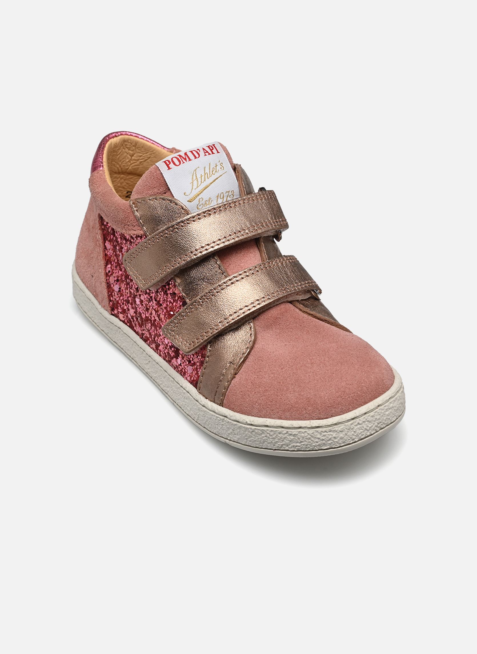 Baskets MOUSSE EASY TOP fille rose Pom d Api Baskets MOUSSE EASY TOP fille rose VIEUX ROSE