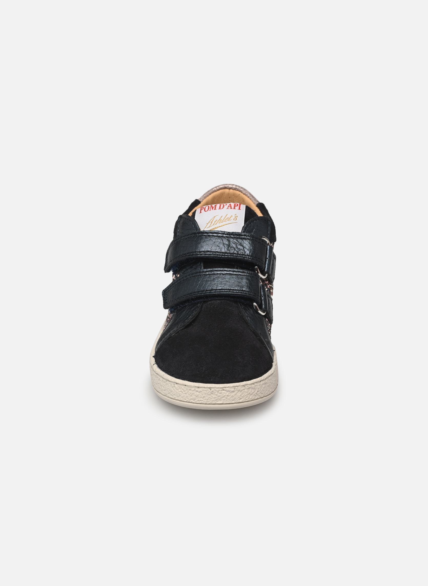 Zapatillas MOUSSE EASY TOP niña azul Pom d Api Zapatillas MOUSSE EASY TOP niña azul NAVY-MULTI PINK