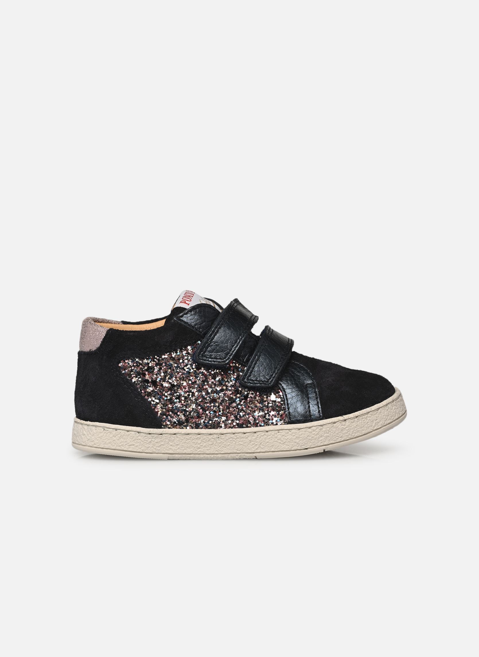 Zapatillas MOUSSE EASY TOP niña azul Pom d Api Zapatillas MOUSSE EASY TOP niña azul NAVY-MULTI PINK