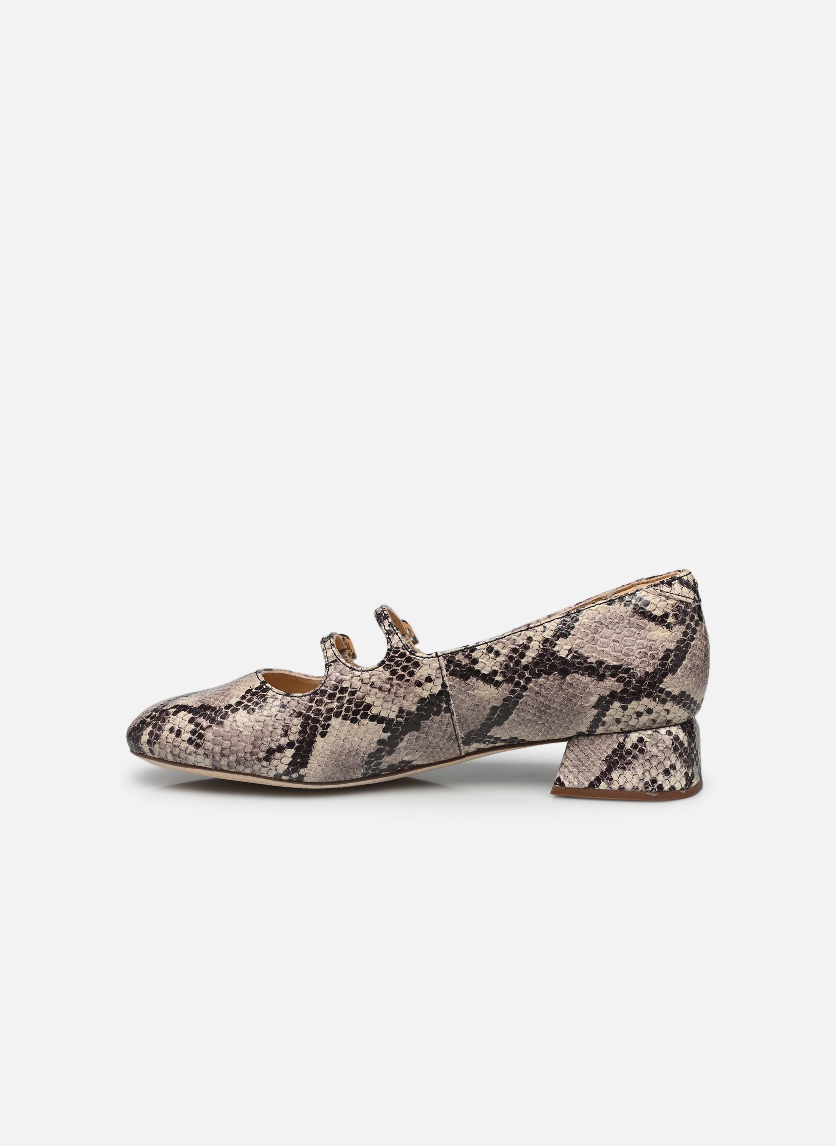 Klassische Ballerinas Daiss30 Shine damen grau Clarks Klassische Ballerinas Daiss30 Shine damen grau GREY SNAKE LEA