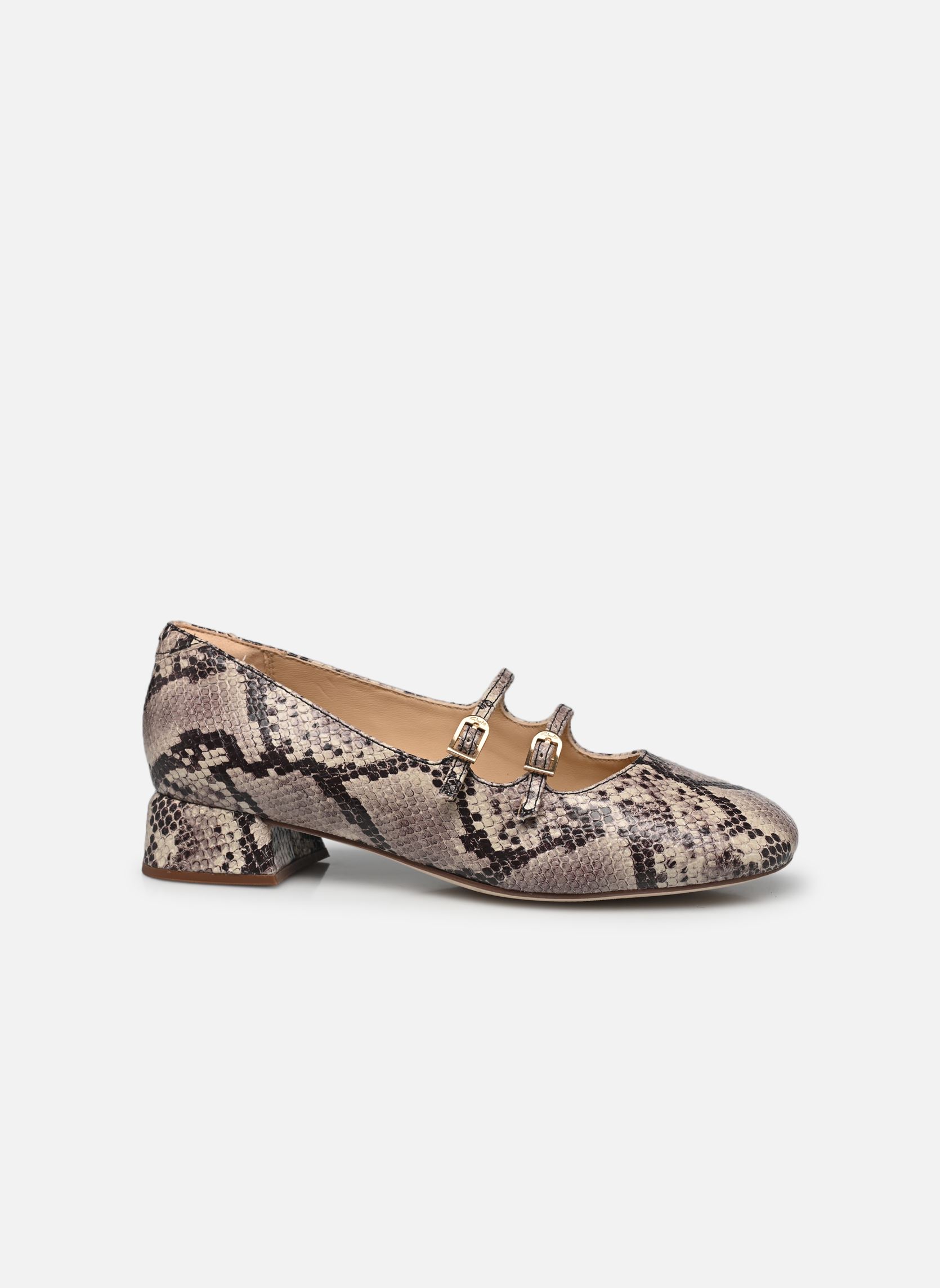 Klassische Ballerinas Daiss30 Shine damen grau Clarks Klassische Ballerinas Daiss30 Shine damen grau GREY SNAKE LEA