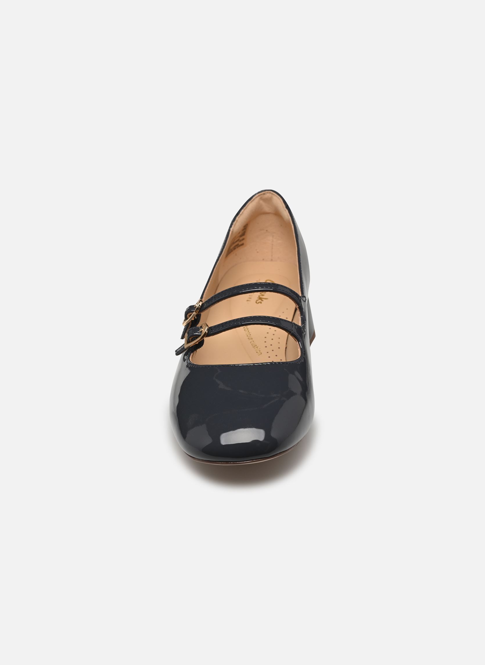 Klassische Ballerinas Daiss30 Shine damen blau Clarks Klassische Ballerinas Daiss30 Shine damen blau NAVY PATENT