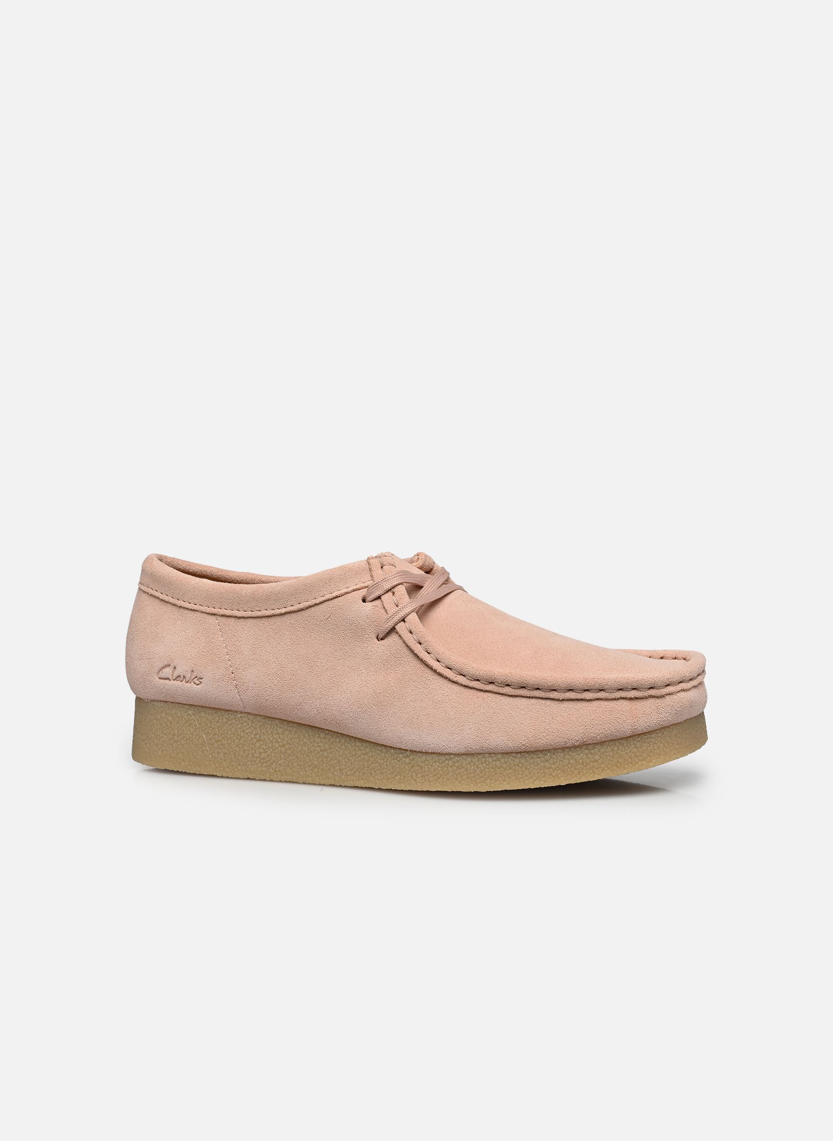 Derbies WallabeeEVOSh femme rose Clarks Derbies WallabeeEVOSh femme rose LIGHT PINK SUEDE