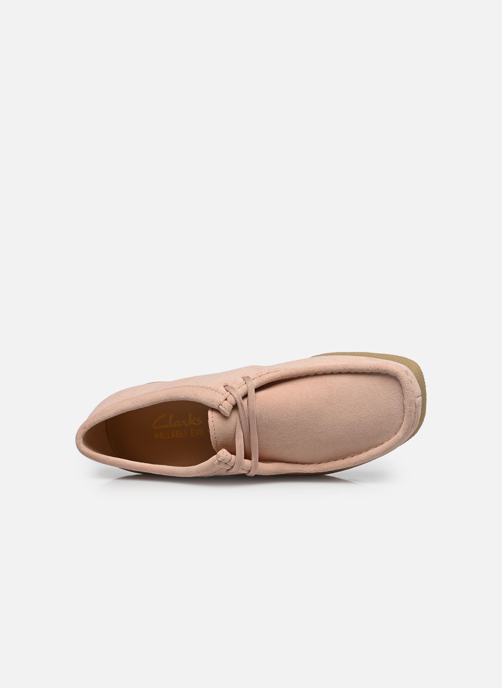 Derbies WallabeeEVOSh femme rose Clarks Derbies WallabeeEVOSh femme rose LIGHT PINK SUEDE