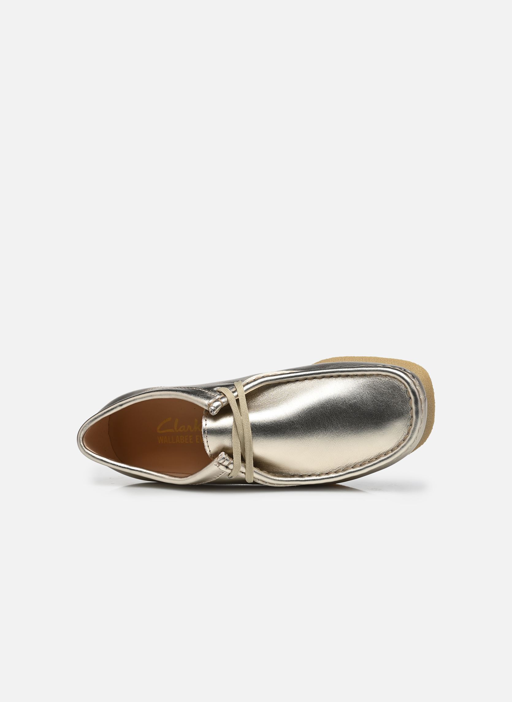 Derby schoenen WallabeeEVOSh dames goud en brons Clarks Derby schoenen WallabeeEVOSh dames goud en brons GOLD LEATHER
