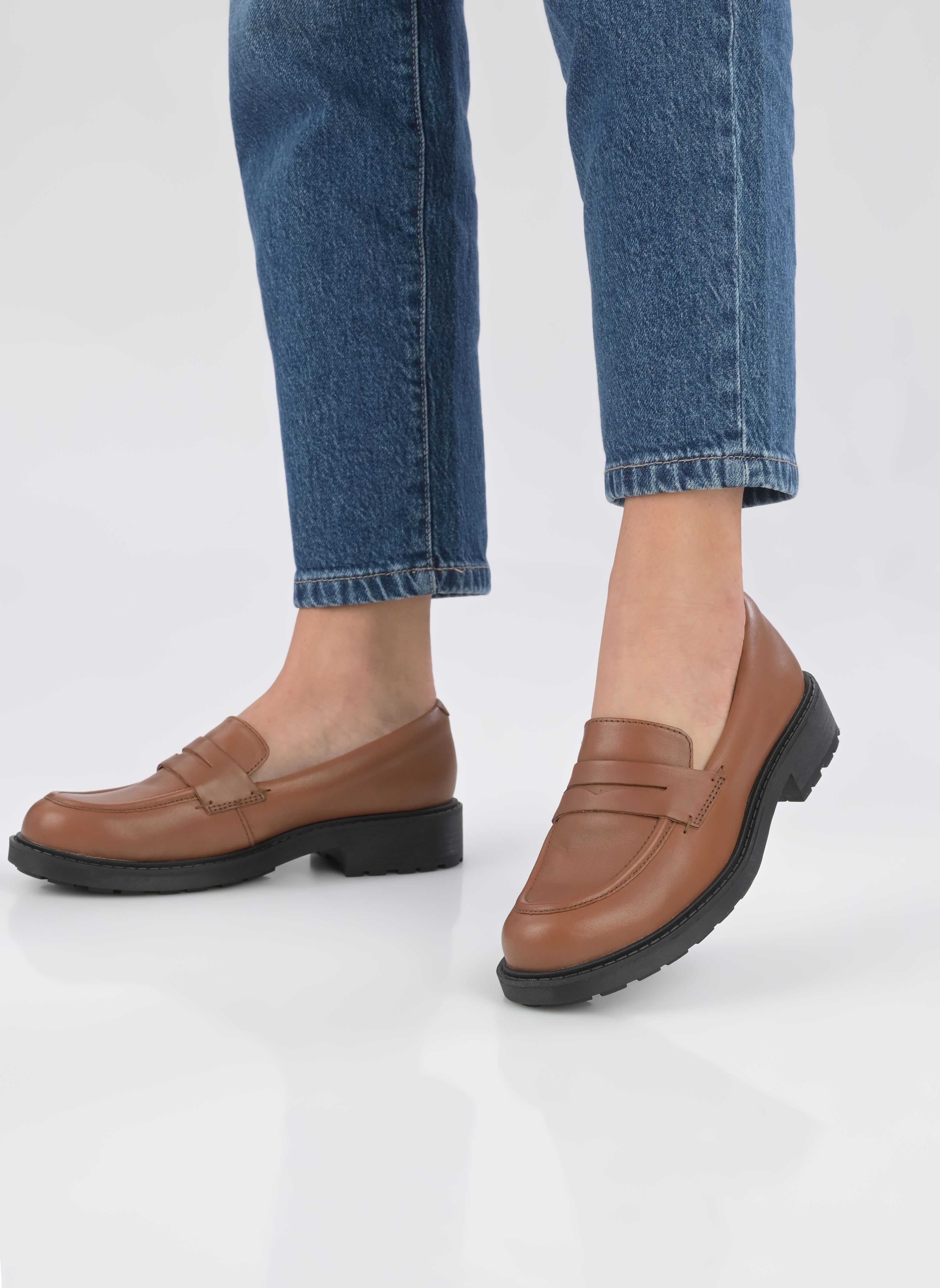 Mocassins Orinoco2 Penny femme marron Clarks Mocassins Orinoco2 Penny femme marron DARK TAN LEA