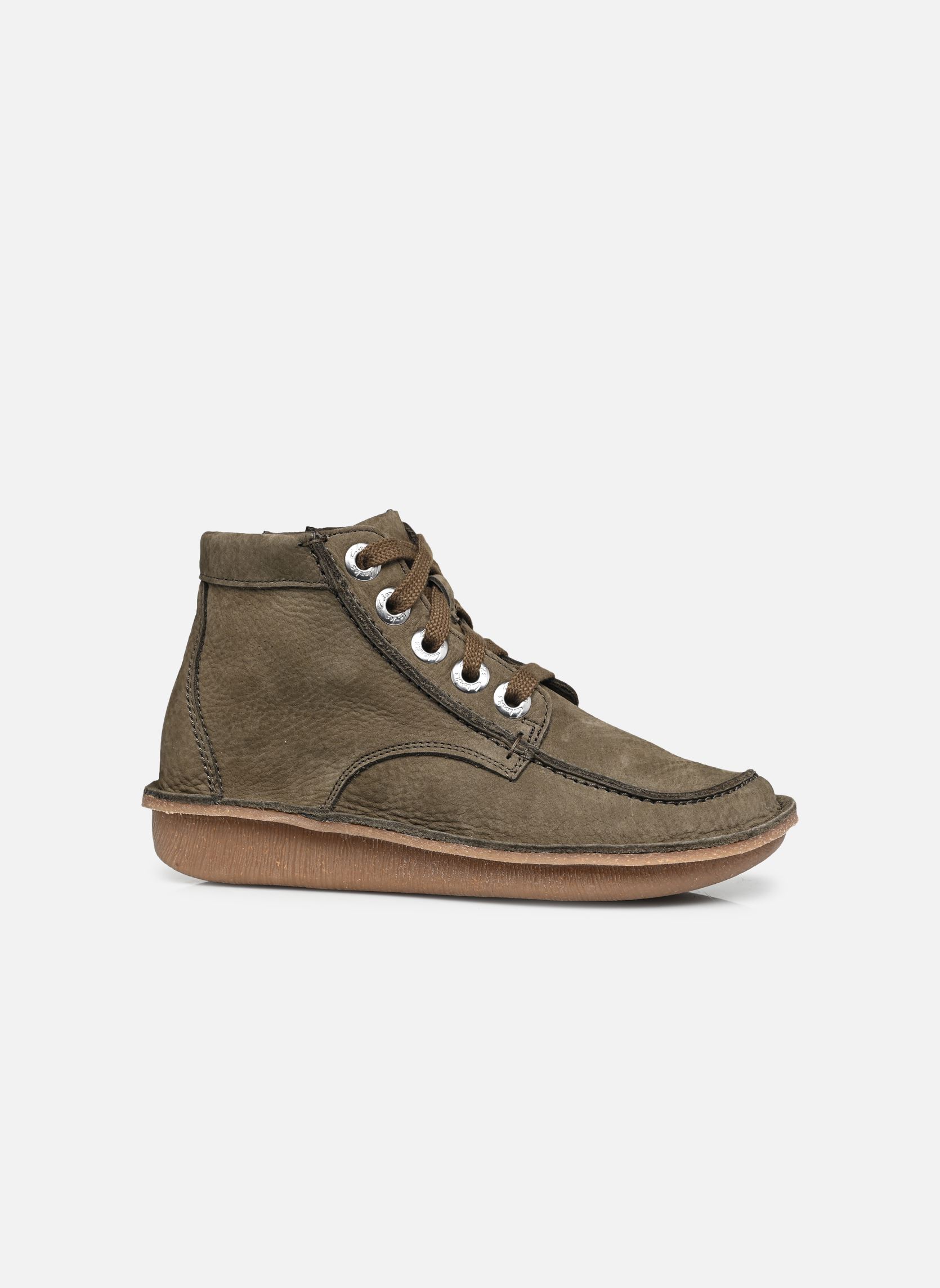 Knöchelhohe Sneaker Funny Cedar damen grün Clarks Knöchelhohe Sneaker Funny Cedar damen grün DARK OLIVE NUB