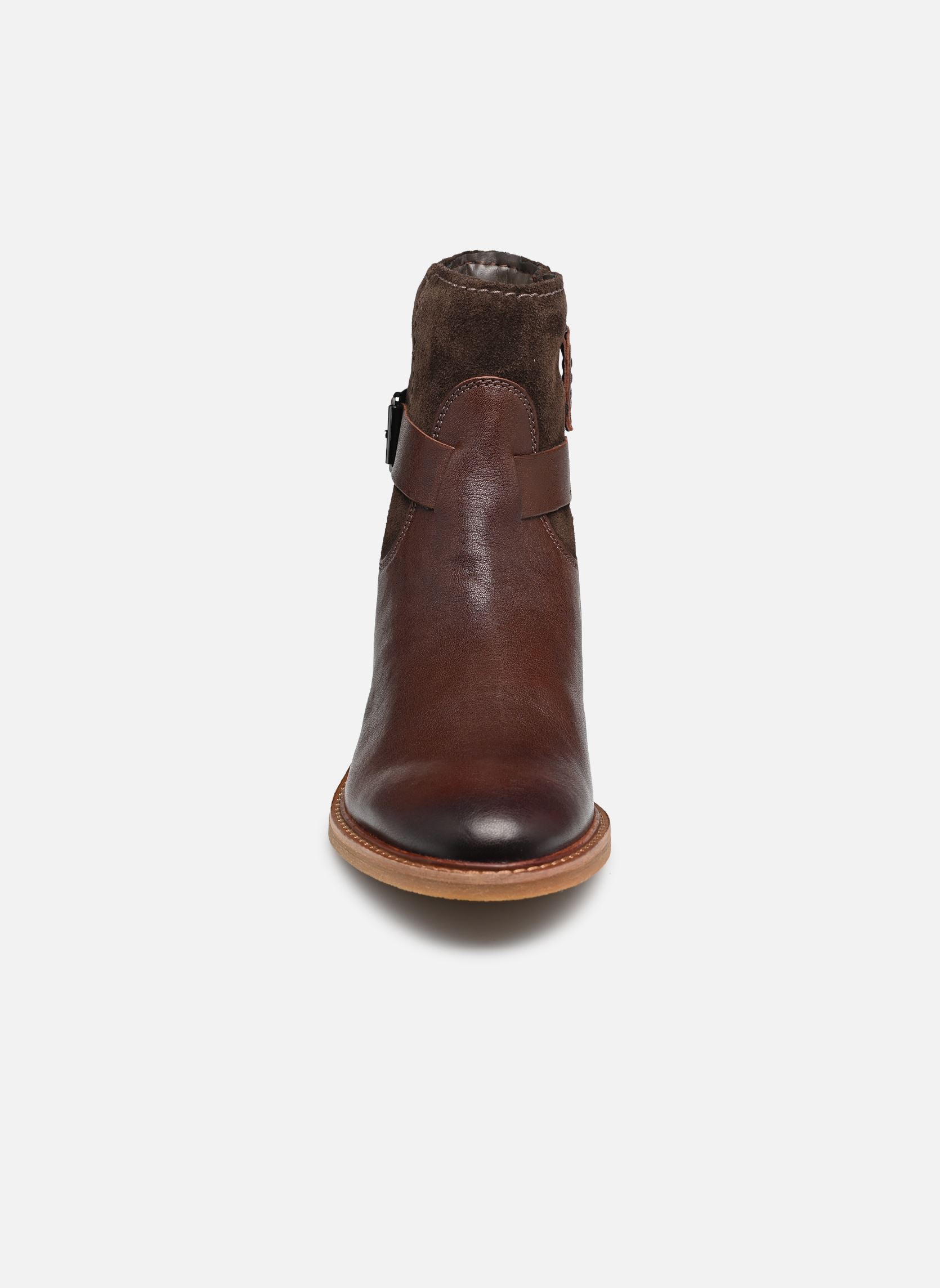 Niedrige Ankle Boots Cologne Strap damen braun Clarks Niedrige Ankle Boots Cologne Strap damen braun DARK BROWN COMBI