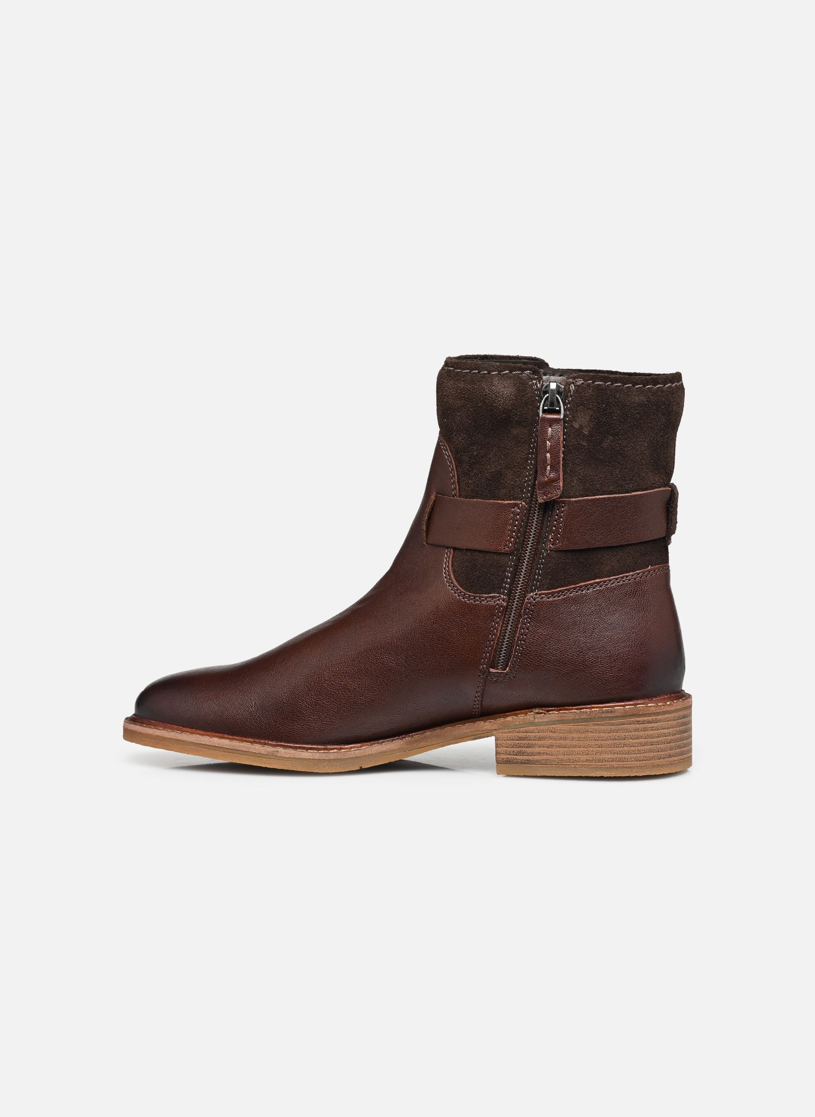 Niedrige Ankle Boots Cologne Strap damen braun Clarks Niedrige Ankle Boots Cologne Strap damen braun DARK BROWN COMBI