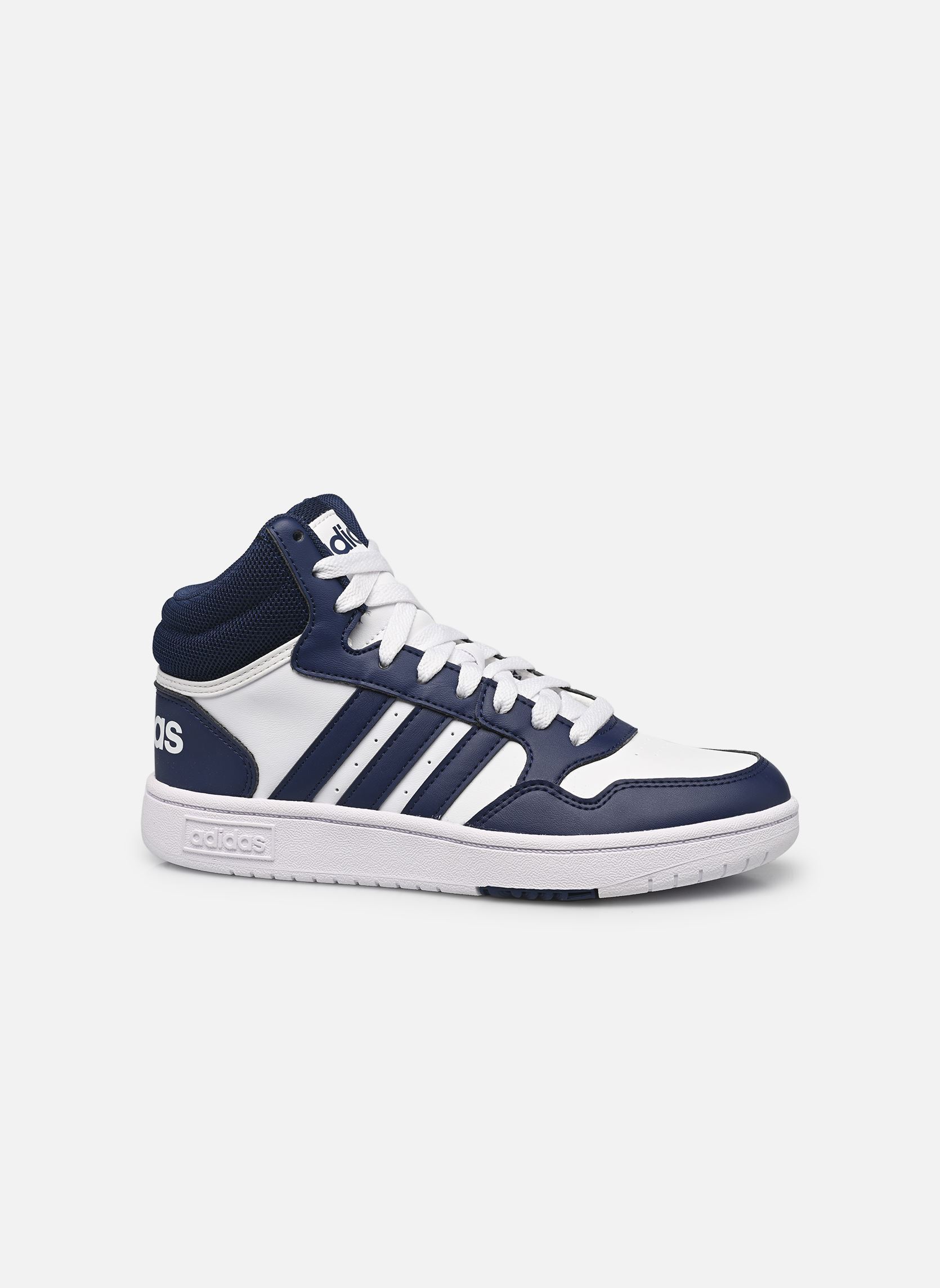 Baskets Hoops 3.0 Mid K blanc adidas sportswear Baskets Hoops 3.0 Mid K blanc FTWWHT/DKBLUE/DKBLUE
