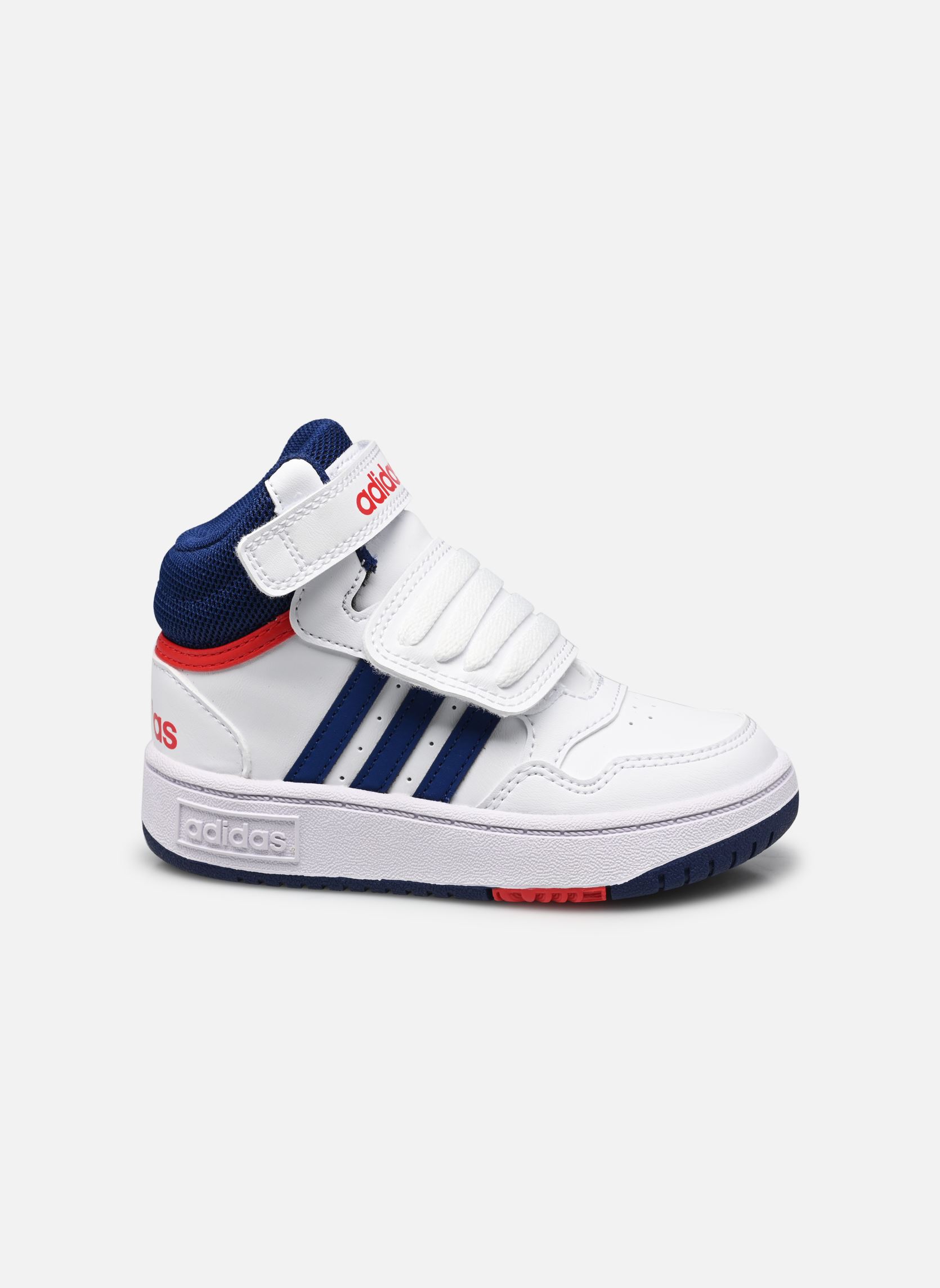 Baskets Hoops 3.0 Mid Ac I blanc adidas sportswear Baskets Hoops 3.0 Mid Ac I blanc Ftwwht/Vicblu/Betsca