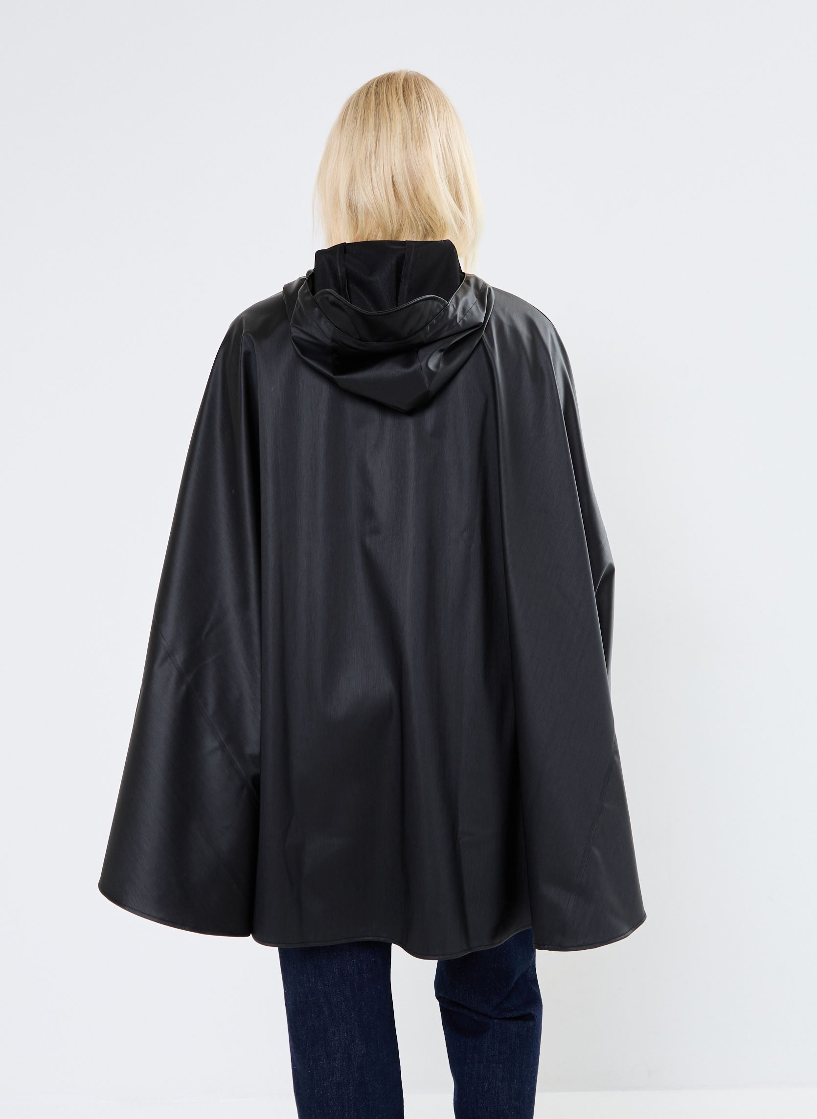 Regenjacken Cape W3 - Unisexe W damen schwarz Rains Regenjacken Cape W3 - Unisexe W damen schwarz BLACK GRAIN