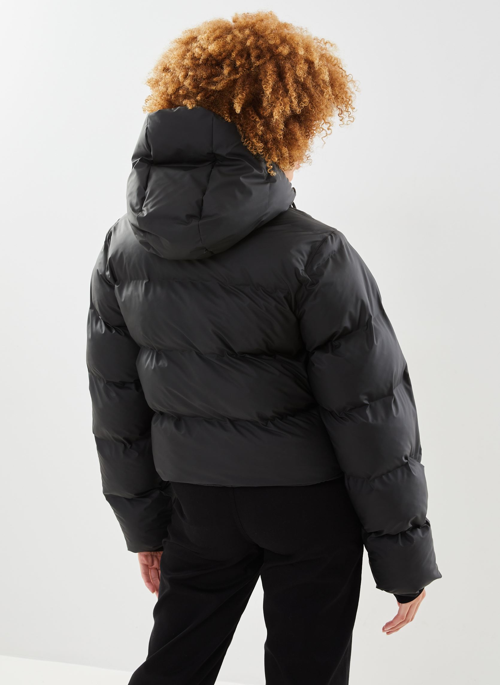 Daunenjacken Alta Short Puffer Jacket W3T3 damen schwarz Rains Daunenjacken Alta Short Puffer Jacket W3T3 damen schwarz BLACK