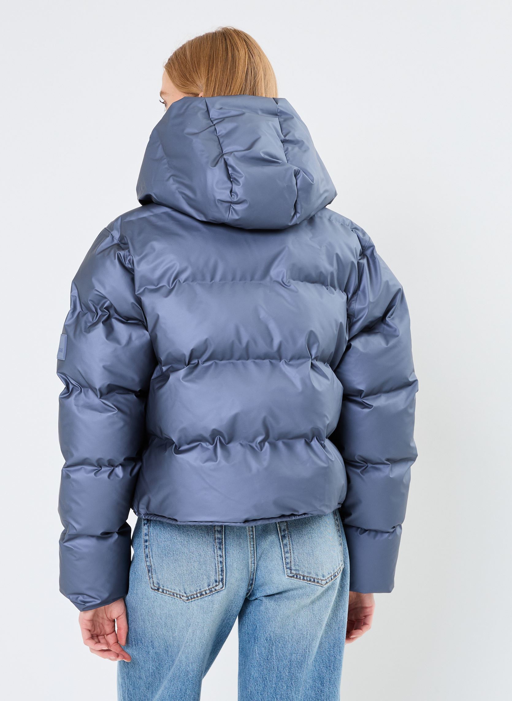 Doudounes Alta Short Puffer Jacket W3T3 femme argent Rains Doudounes Alta Short Puffer Jacket W3T3 femme argent BAY