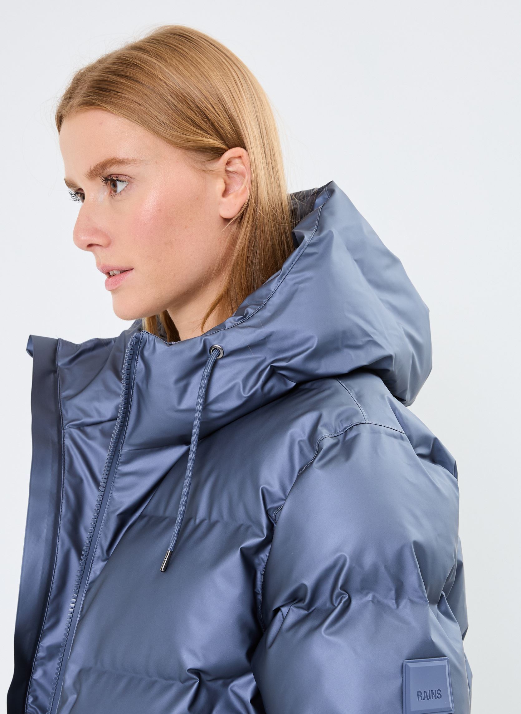 Doudounes Alta Short Puffer Jacket W3T3 femme argent Rains Doudounes Alta Short Puffer Jacket W3T3 femme argent BAY