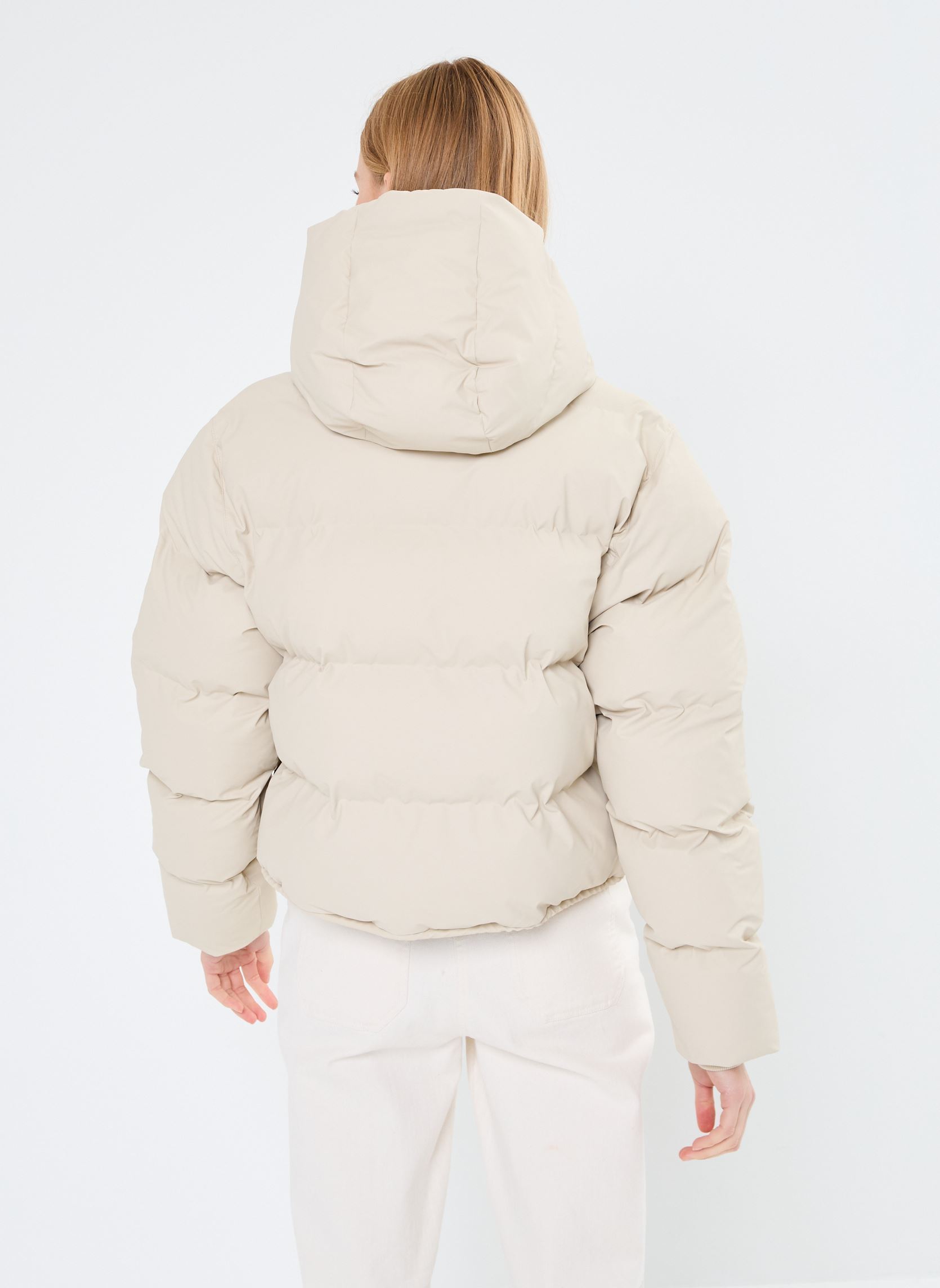Doudounes Alta Short Puffer Jacket W3T3 femme beige Rains Doudounes Alta Short Puffer Jacket W3T3 femme beige DUNE