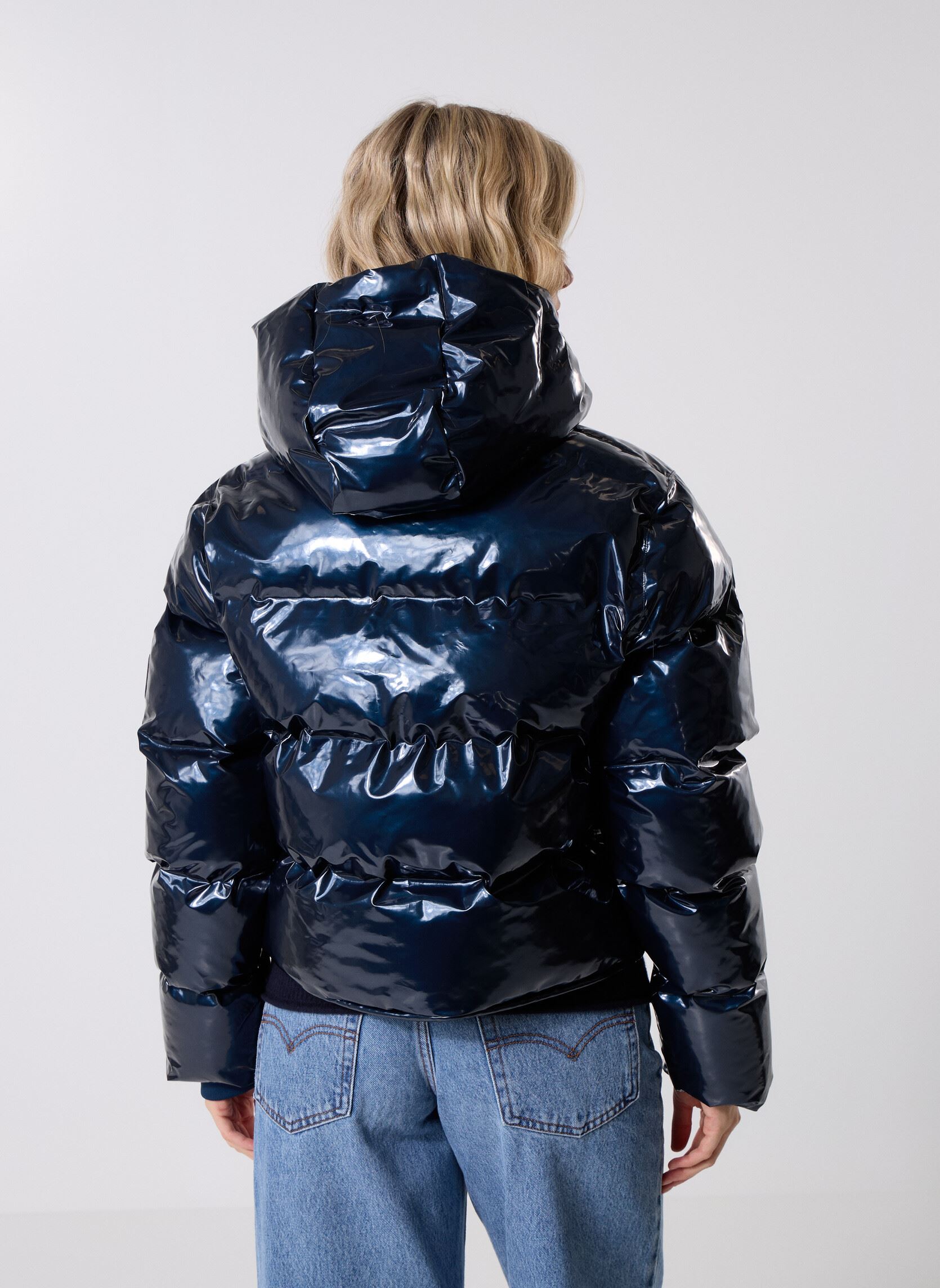Gewatteerde jassen Alta Short Puffer Jacket W3T3 dames blauw Rains Gewatteerde jassen Alta Short Puffer Jacket W3T3 dames blauw SPILL