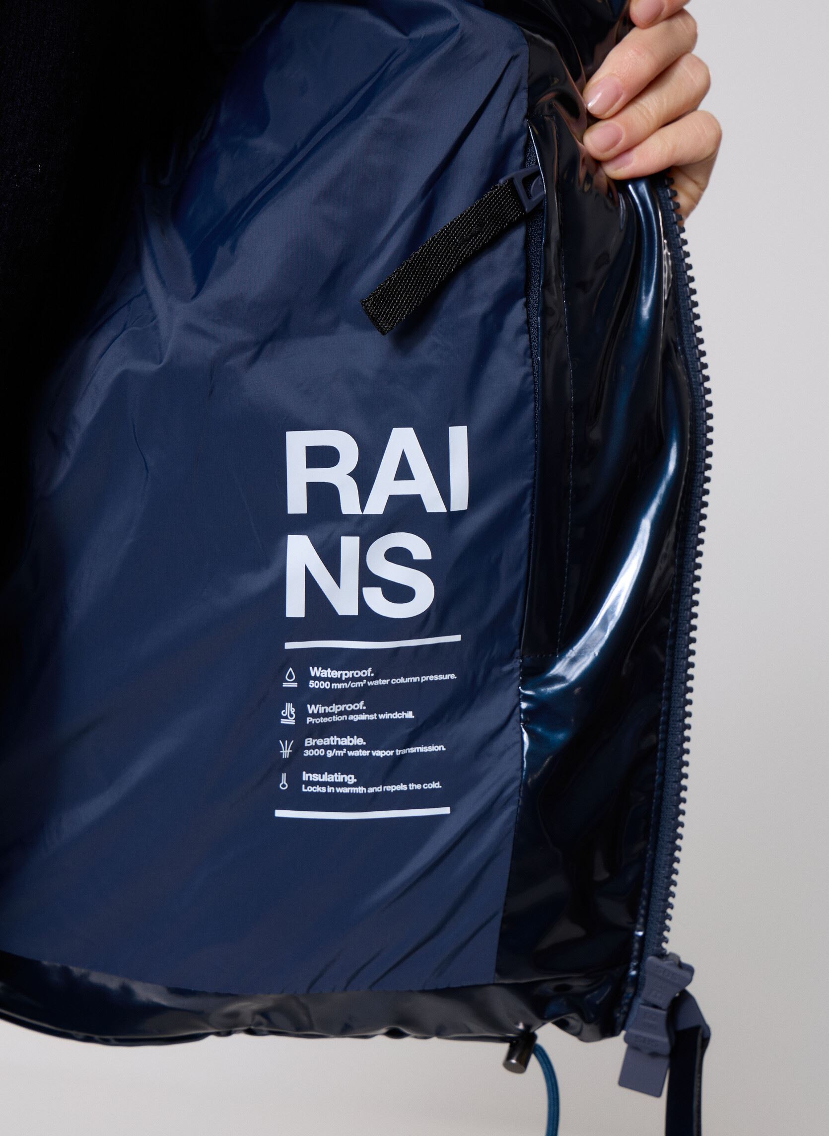 Gewatteerde jassen Alta Short Puffer Jacket W3T3 dames blauw Rains Gewatteerde jassen Alta Short Puffer Jacket W3T3 dames blauw SPILL