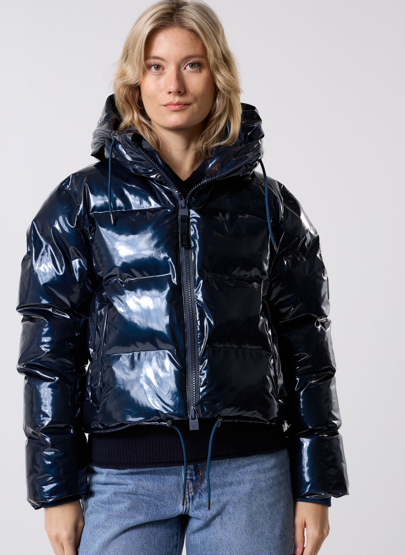Doudoune RAINS Femme Lohja Long Puffer Curve Jacket Bay