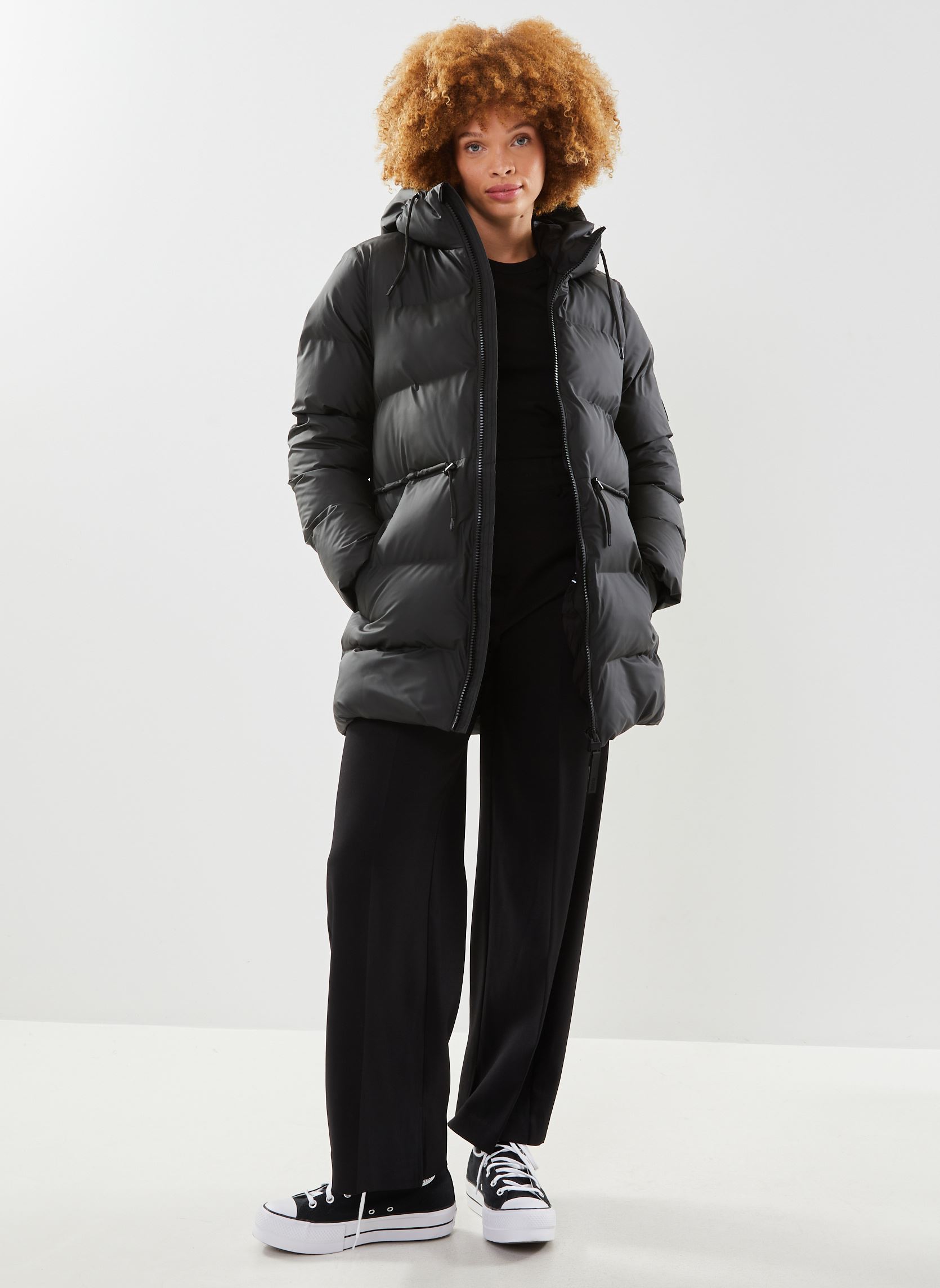 Doudounes W Alta Puffer Parka femme noir Rains Doudounes W Alta Puffer Parka femme noir BLACK