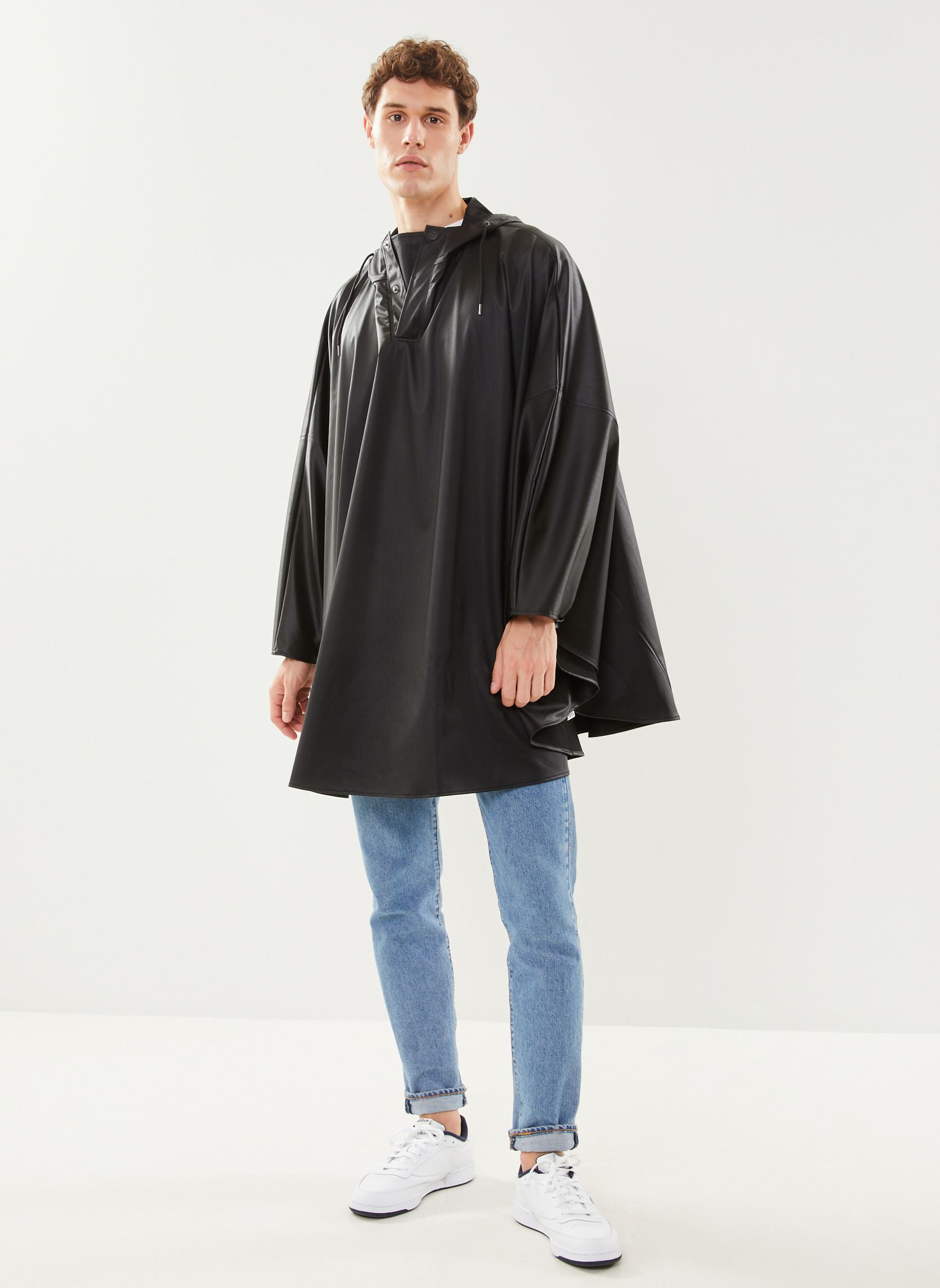 Vestes imperméables Cape W3 - Unisexe M homme noir Rains Vestes imperméables Cape W3 - Unisexe M homme noir BLACK