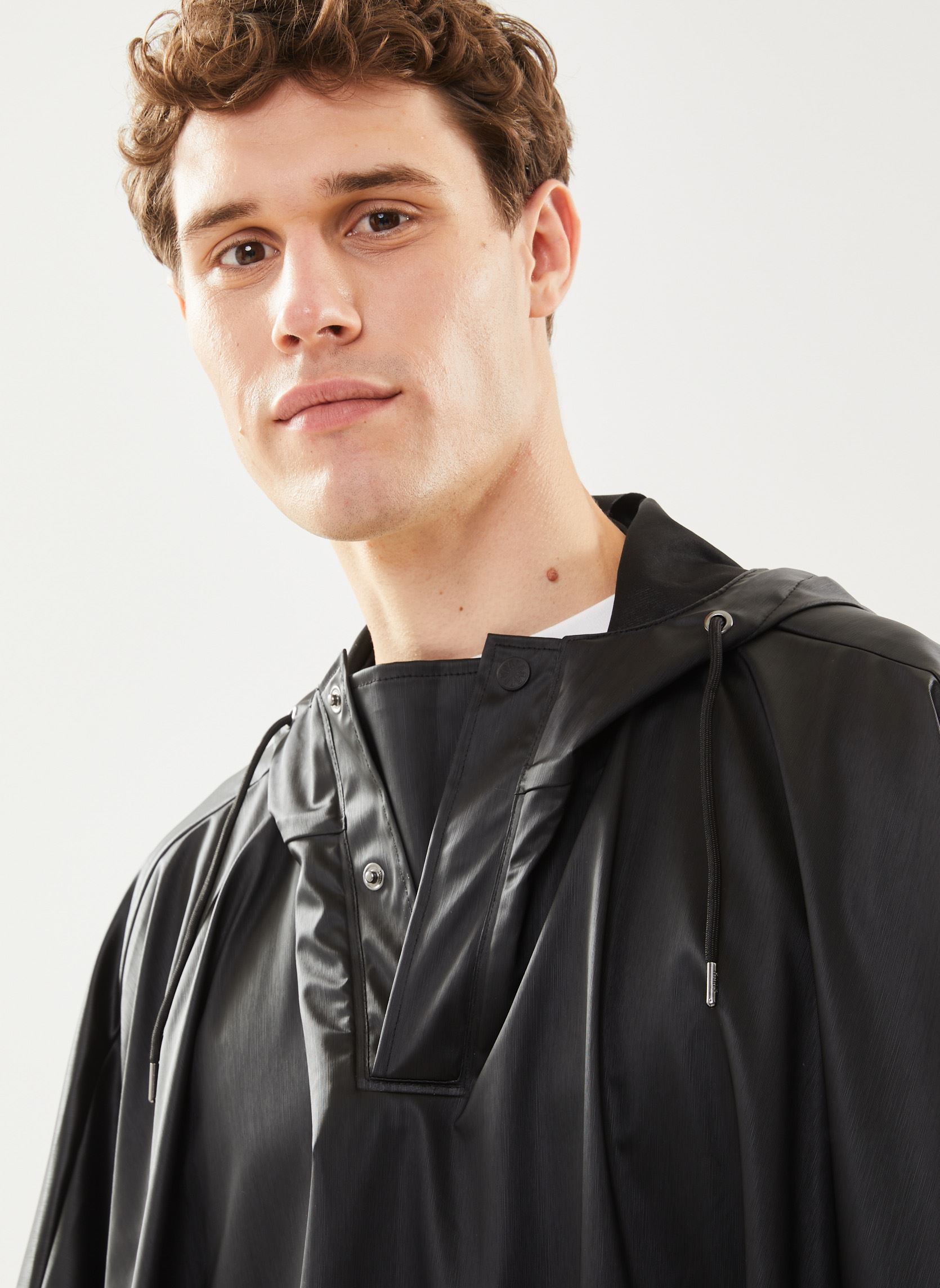 Vestes imperméables Cape W3 - Unisexe M homme noir Rains Vestes imperméables Cape W3 - Unisexe M homme noir BLACK