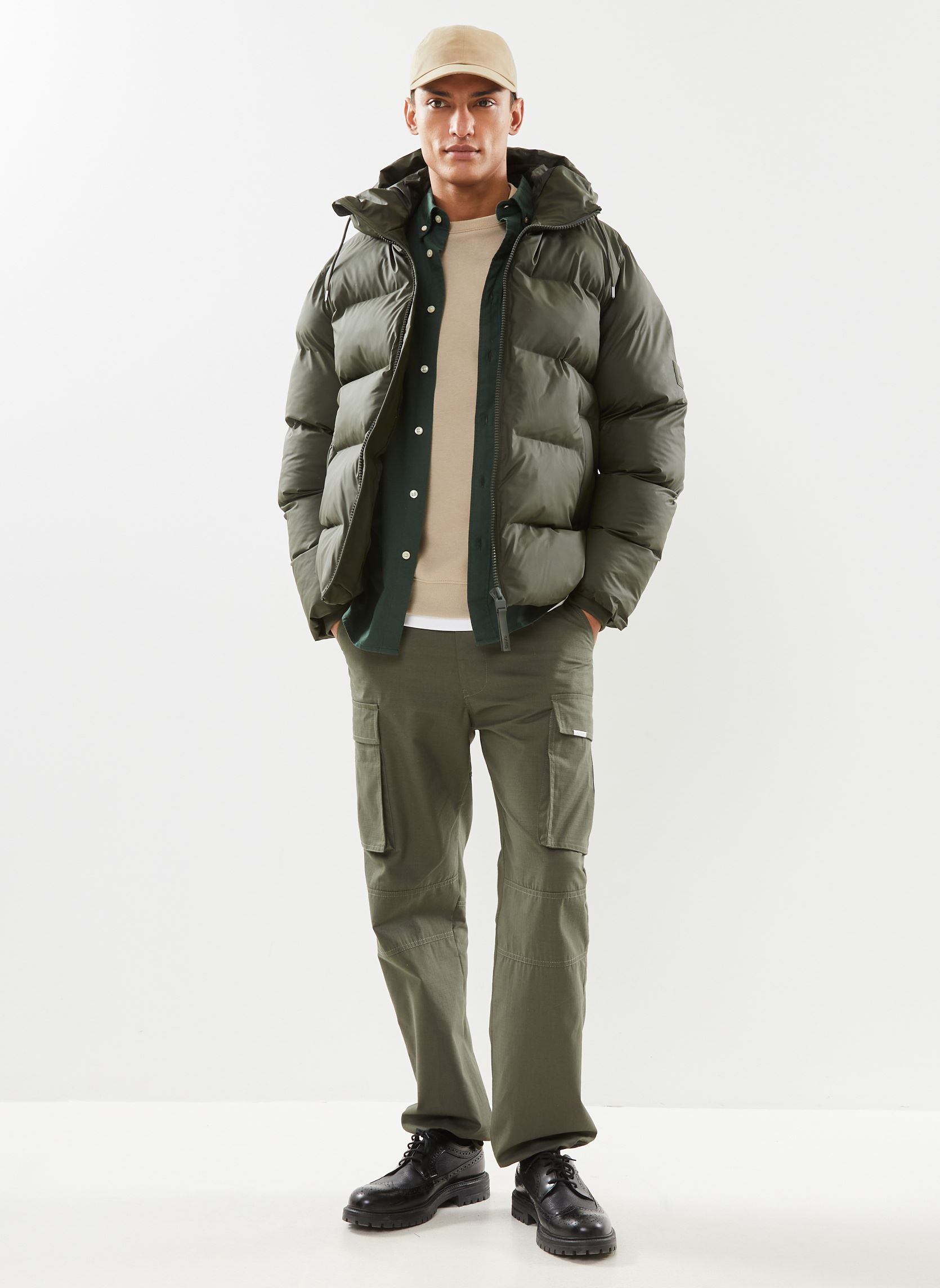 Piumini Alta Puffer Jacket W3T3 - Unisexe M uomo verde Rains Piumini Alta Puffer Jacket W3T3 - Unisexe M uomo verde GREEN