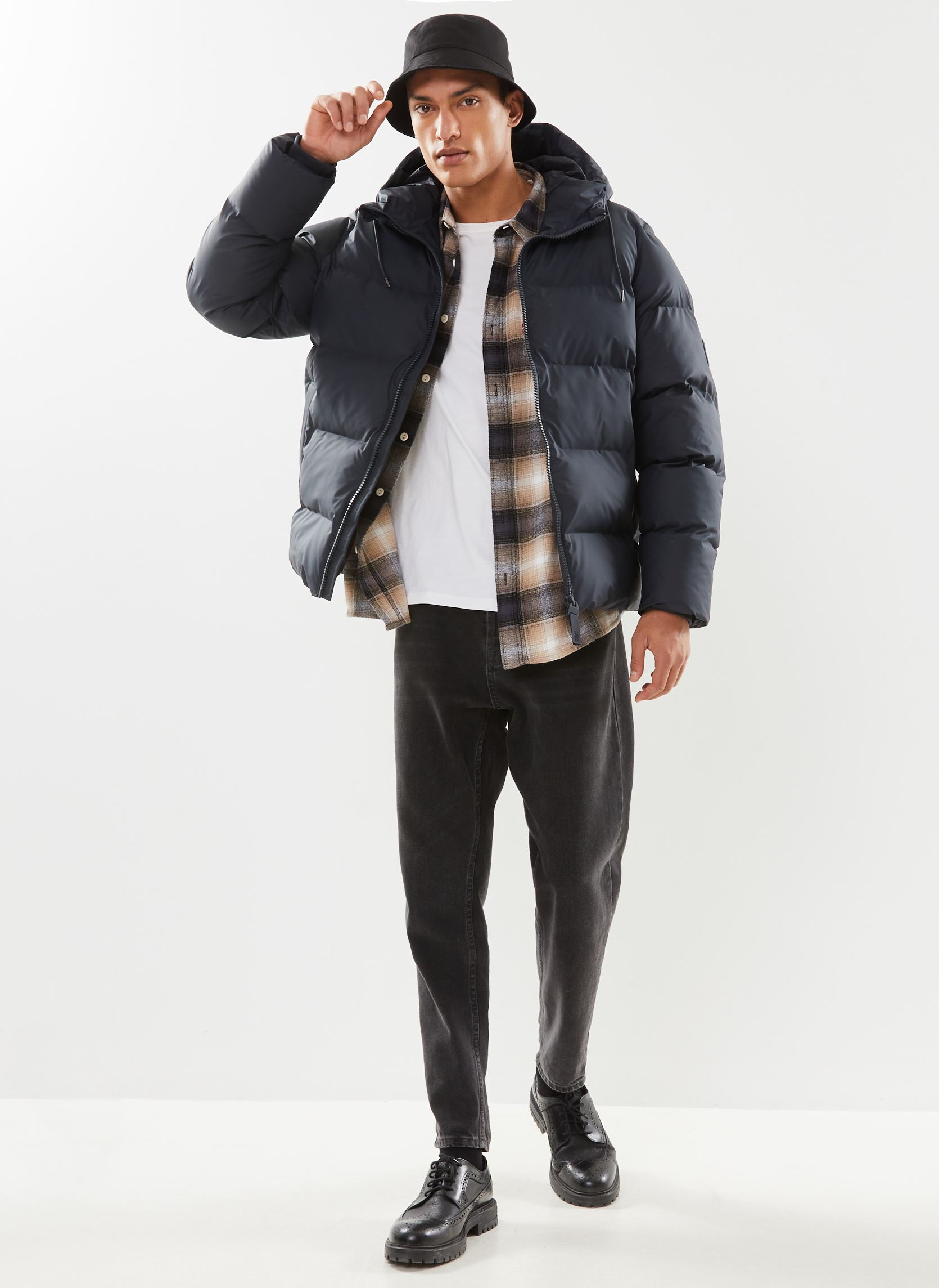 Doudounes Alta Puffer Jacket W3T3 - Unisexe M homme bleu Rains Doudounes Alta Puffer Jacket W3T3 - Unisexe M homme bleu NAVY