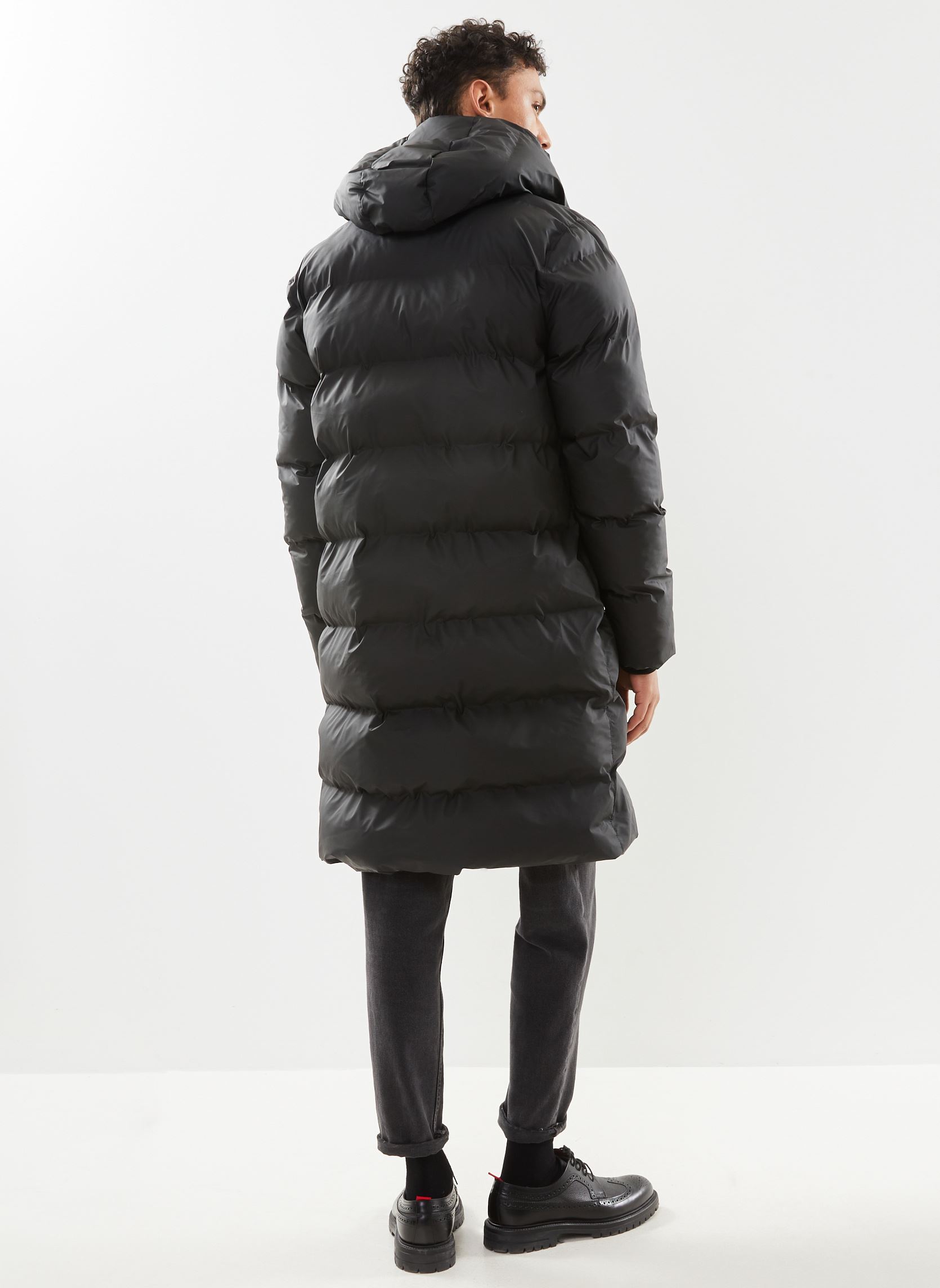 Doudounes Alta Long Puffer Jacket homme noir Rains Doudounes Alta Long Puffer Jacket homme noir BLACK