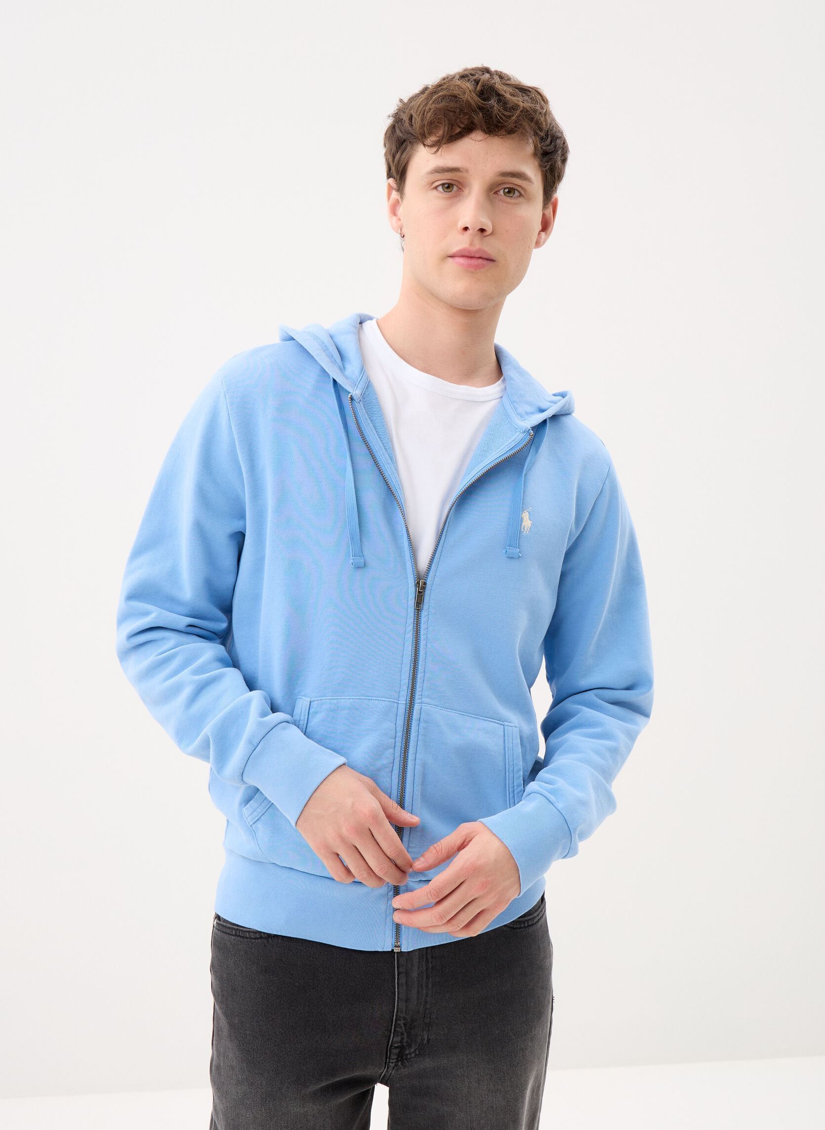 Sweat à capuche zippé en molleton bouclé by Polo Ralph Lauren