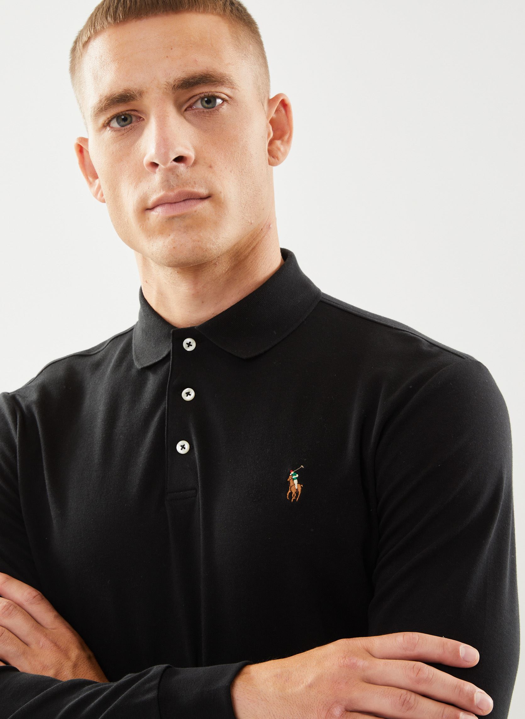 Kurzarm-Poloshirts Polo ajusté en coton doux 710671785 herren schwarz Polo Ralph Lauren Kurzarm-Poloshirts Polo ajusté en coton doux 710671785 herren schwarz Polo black