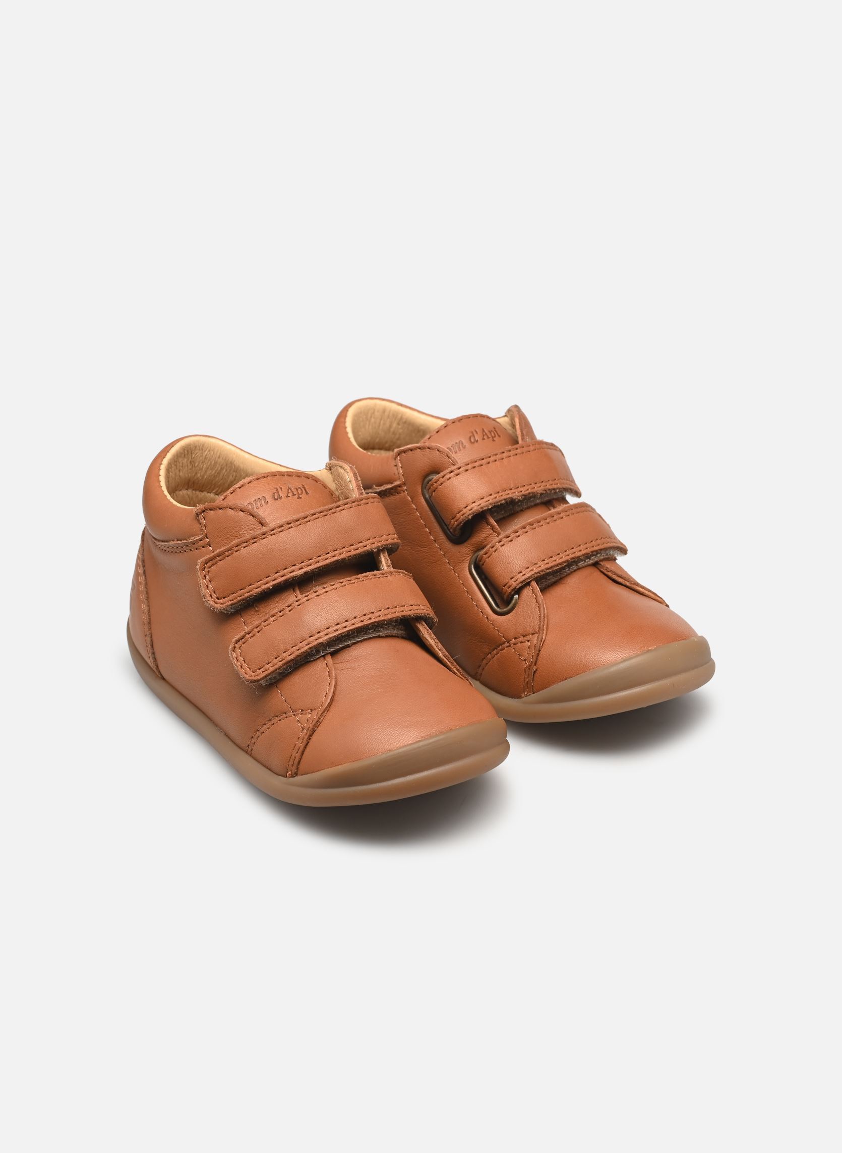 Bottines FLEX-UP EASY garçon marron Pom d Api Bottines FLEX-UP EASY garçon marron CAMEL 2