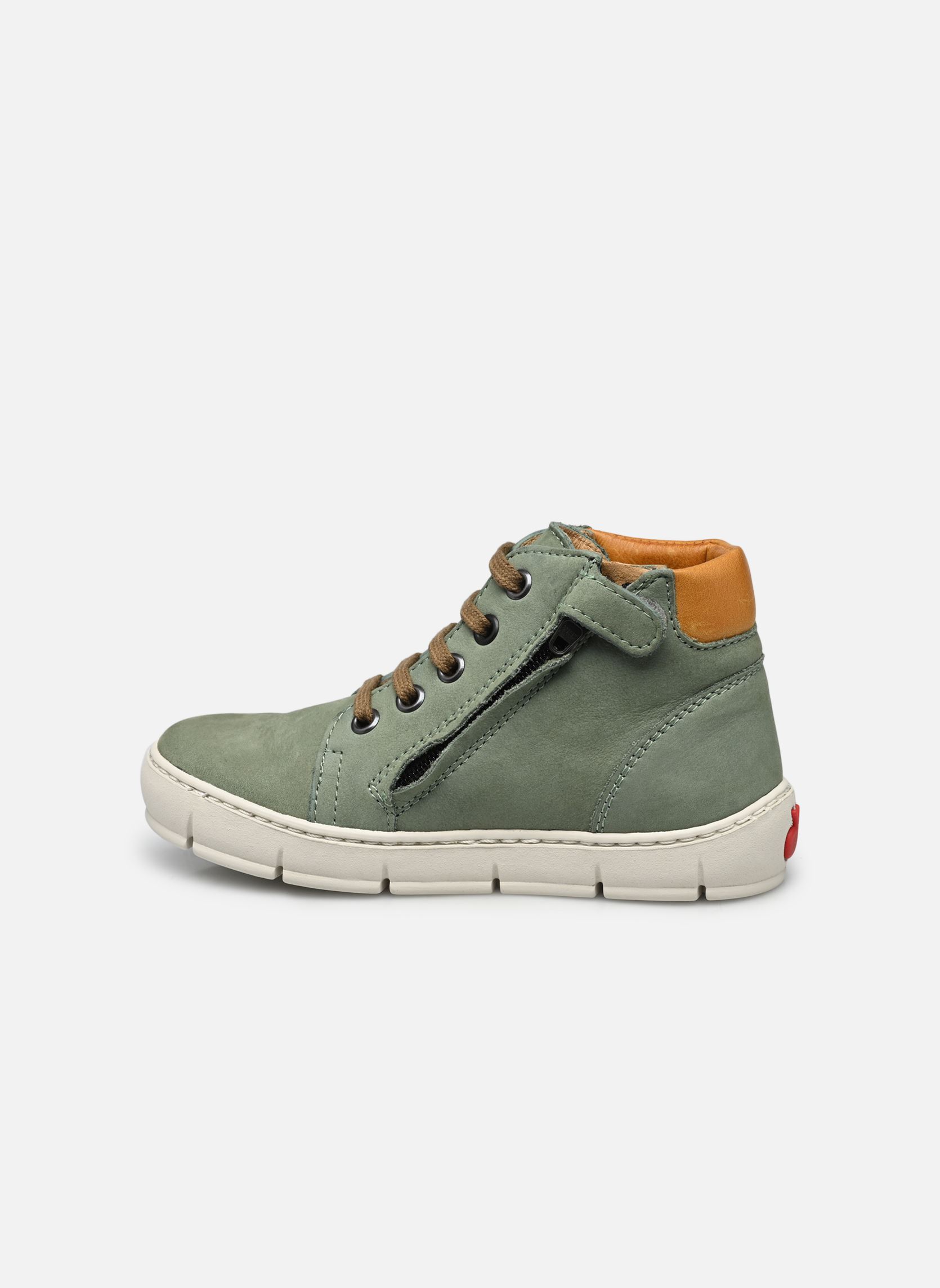 Baskets hautes START TOP garçon vert Pom d Api Baskets hautes START TOP garçon vert ARMY-CITRUS