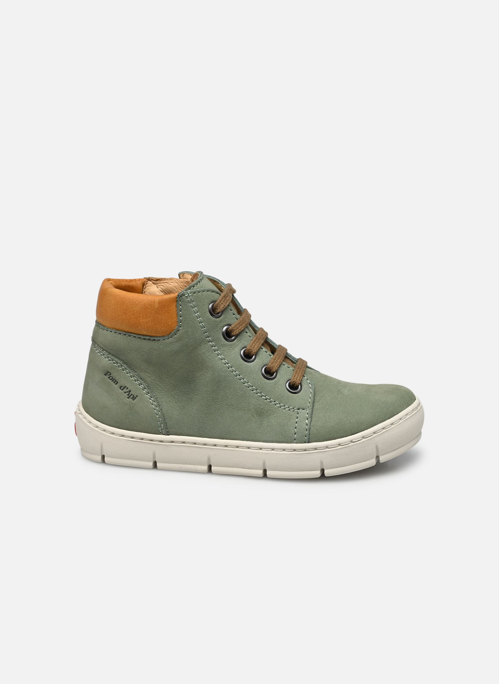 Baskets hautes START TOP garçon vert Pom d Api Baskets hautes START TOP garçon vert ARMY-CITRUS