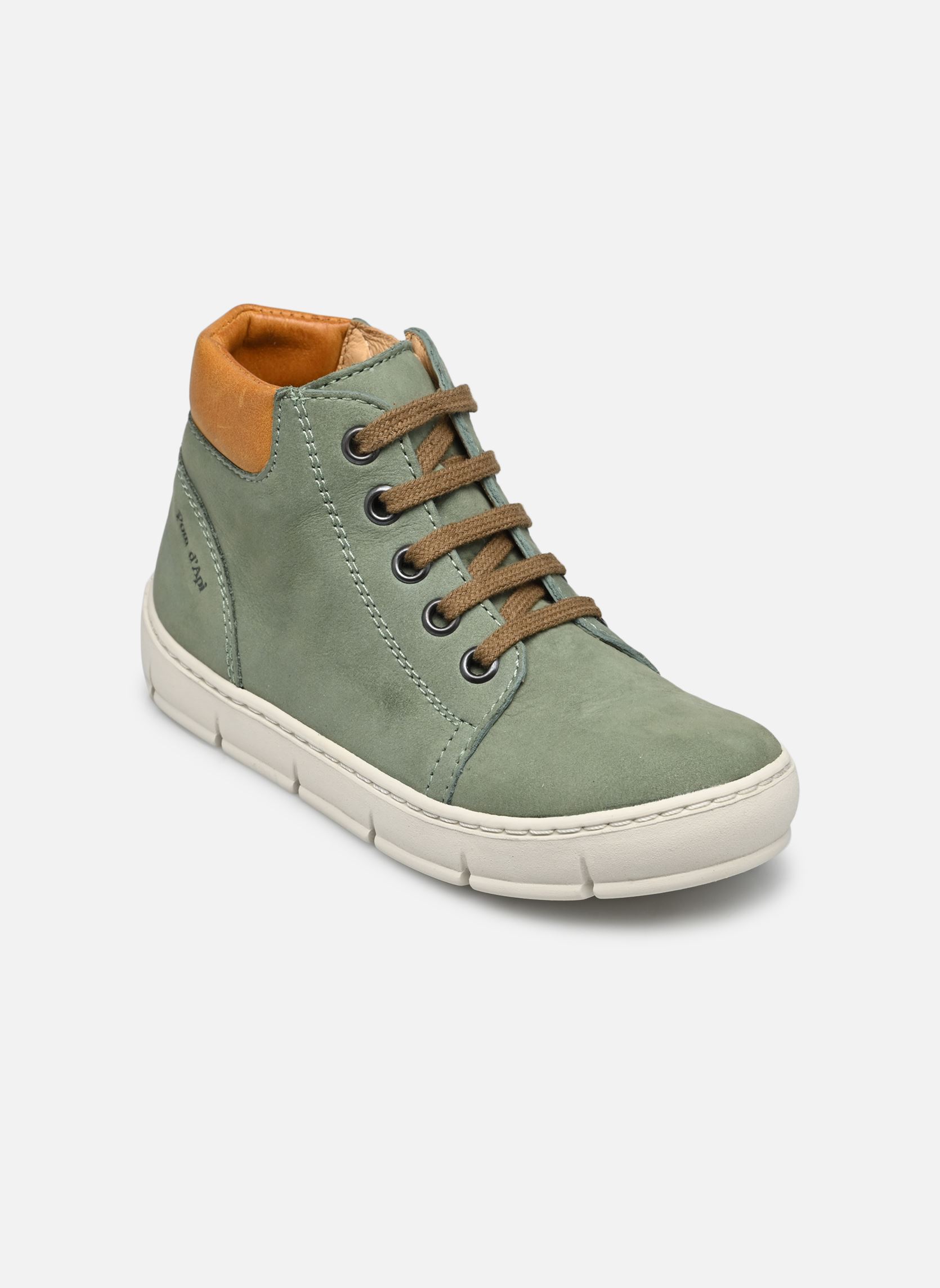 Baskets hautes START TOP garçon vert Pom d Api Baskets hautes START TOP garçon vert ARMY-CITRUS